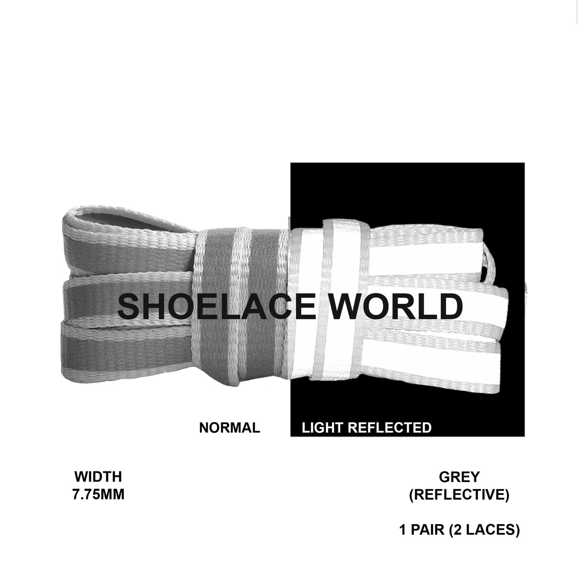 Flat Reflective Strip – Shoelace World