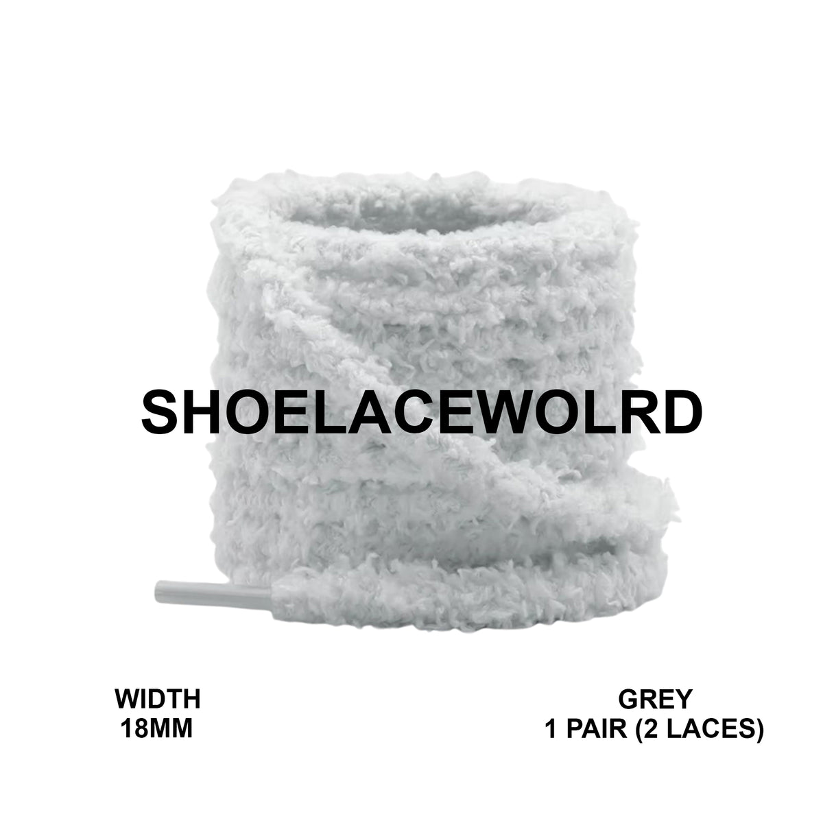 Flat Fluffy Shoelaces