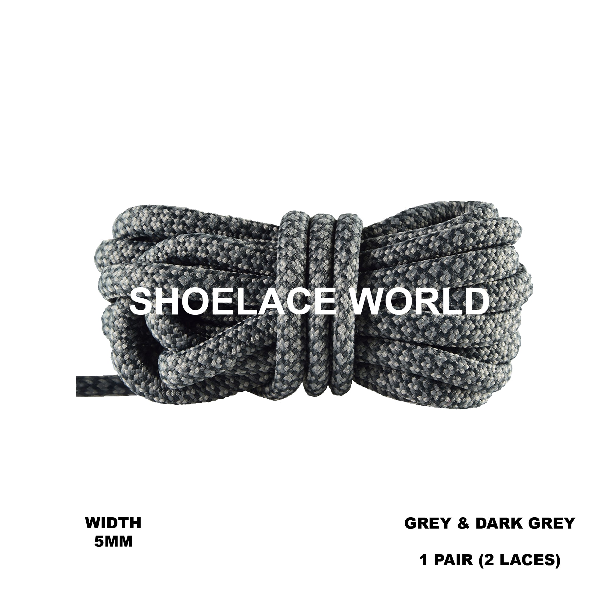 Rope Dual Tone Pattern Shoelaces