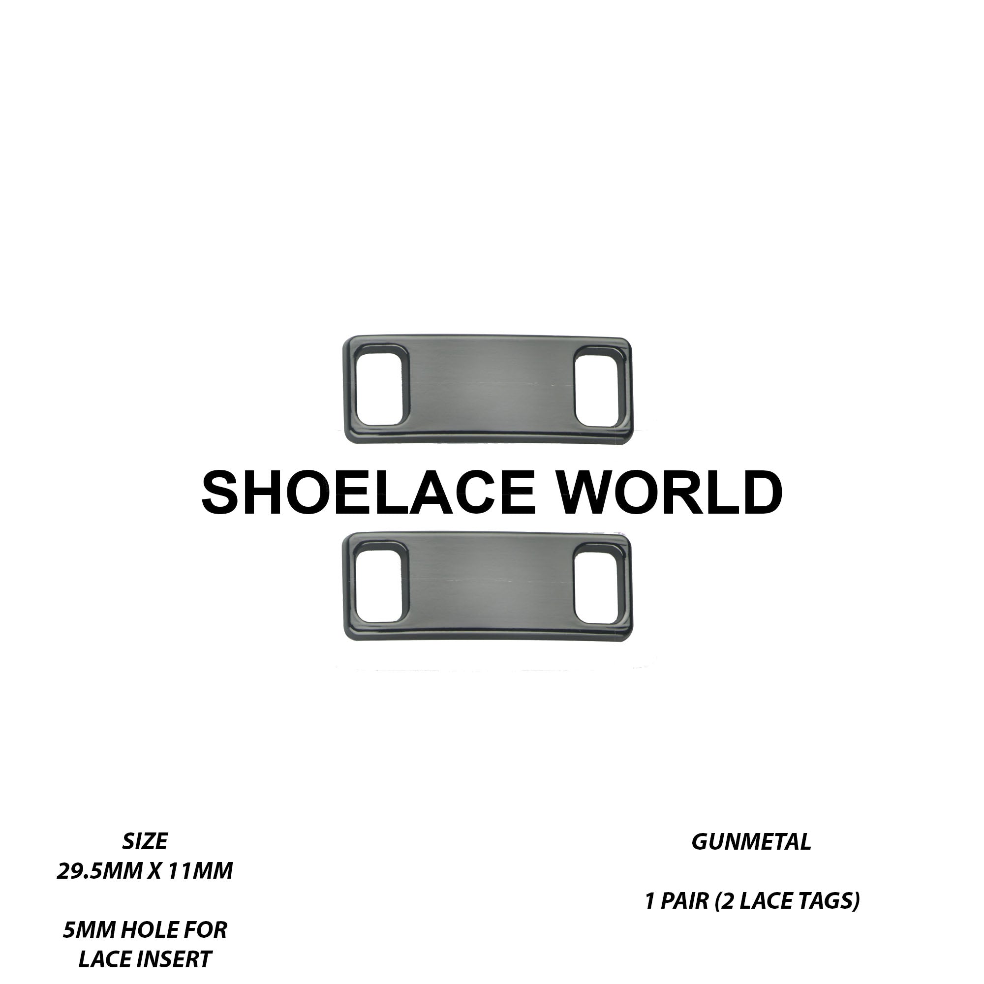 Metal Shoelace 1.25  Lace Tags