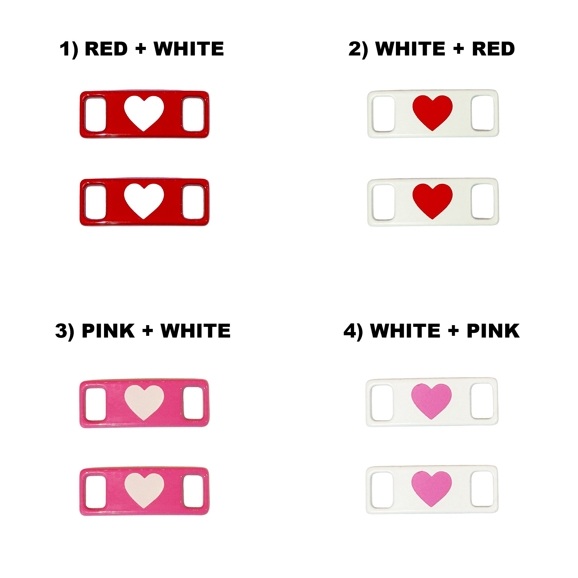 Heart Metal Lace Tags