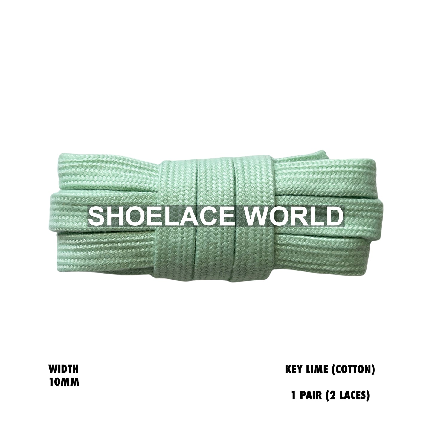 Wide Cotton Flat Shoelaces