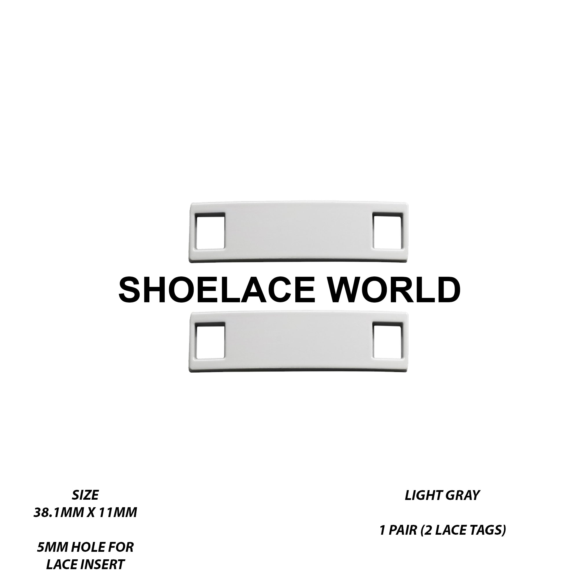Metal Shoelace 1.5 Lace Tags