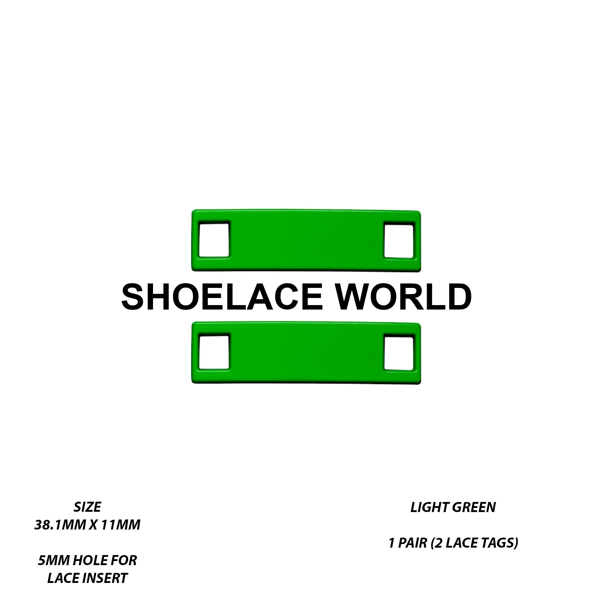 Metal Shoelace 1.5 Lace Tags