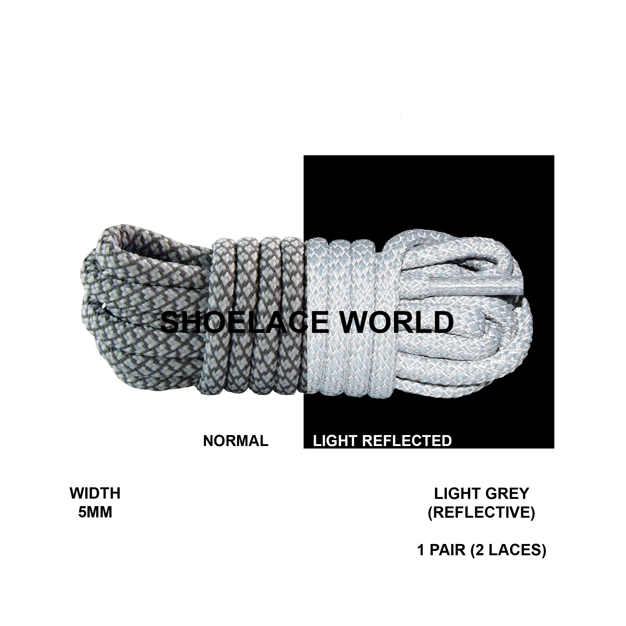 Rope Classic Reflective Shoelaces