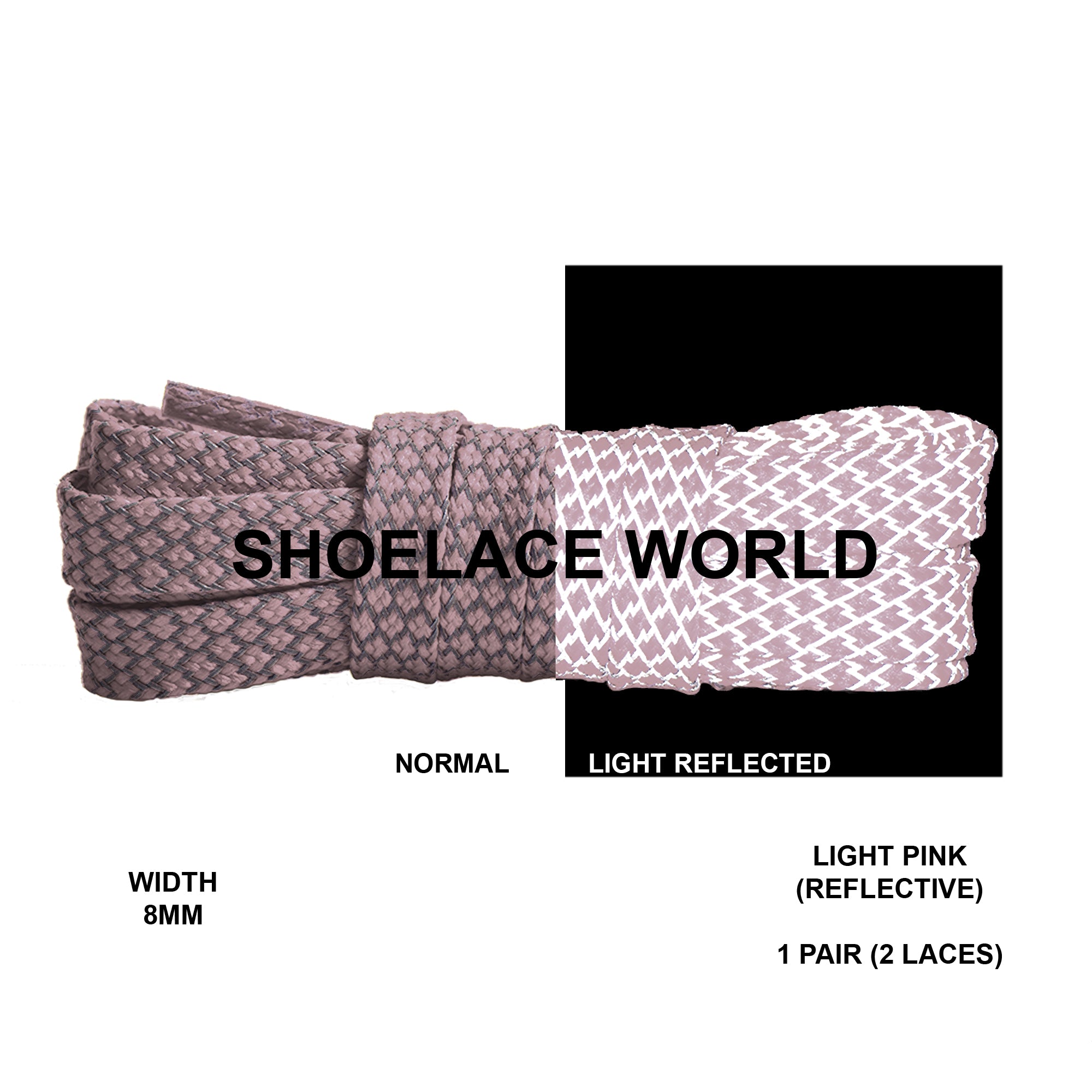 Flat Reflective Classic Shoelaces