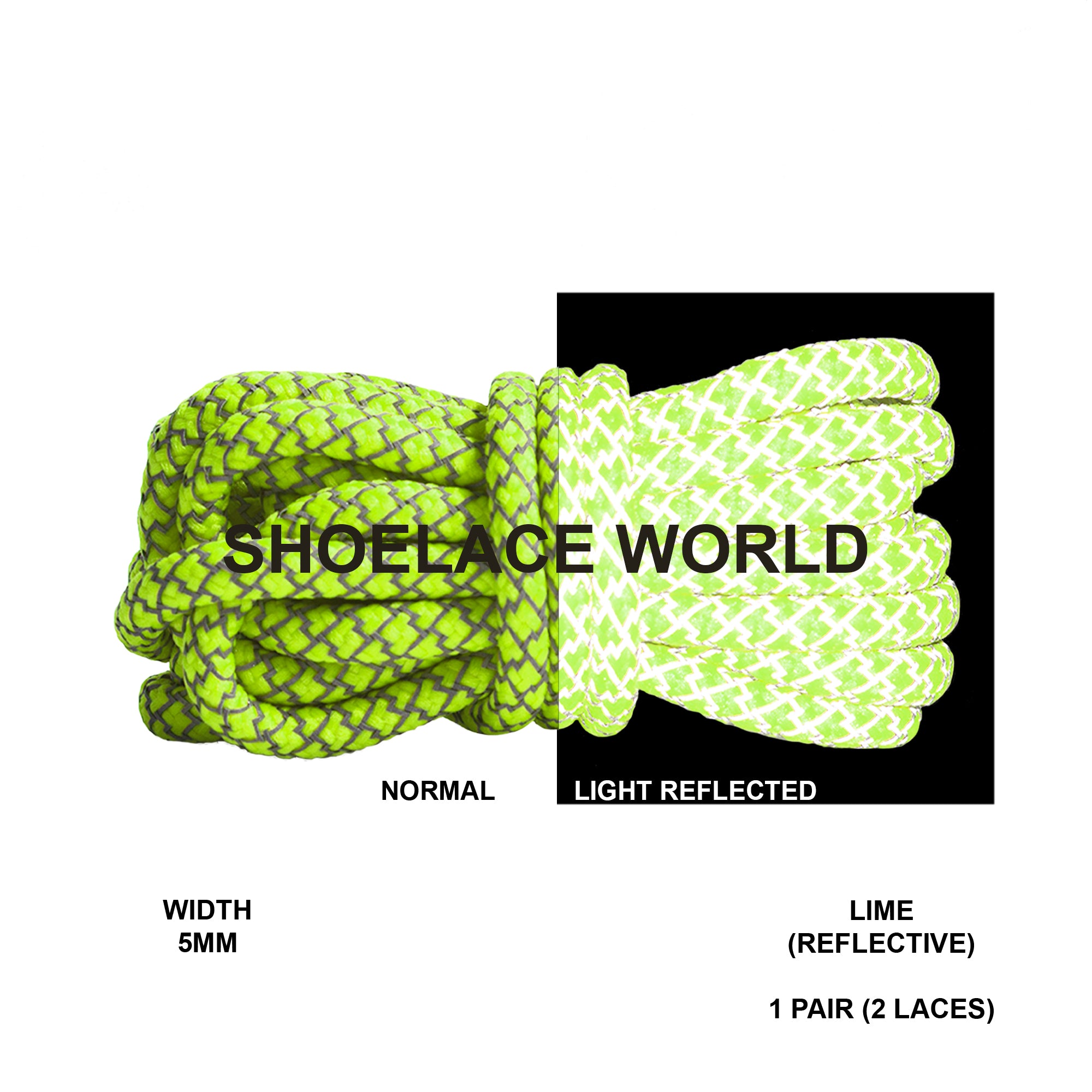 Reflective Rope Shoelaces