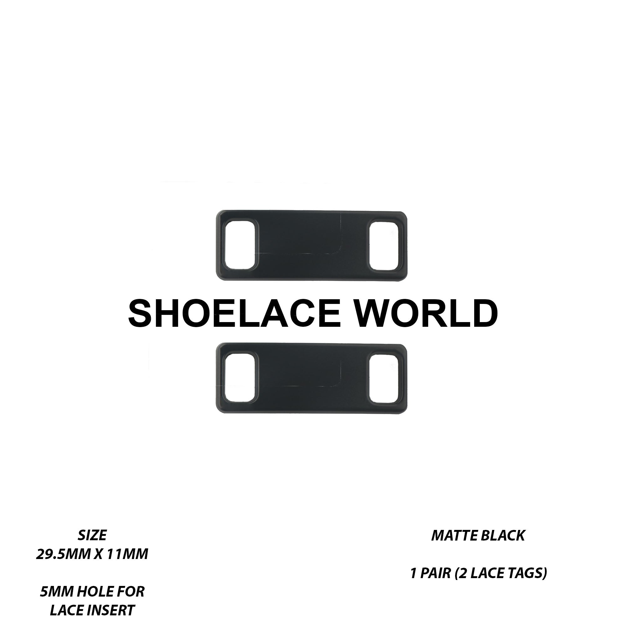 Metal Shoelace 1.25  Lace Tags
