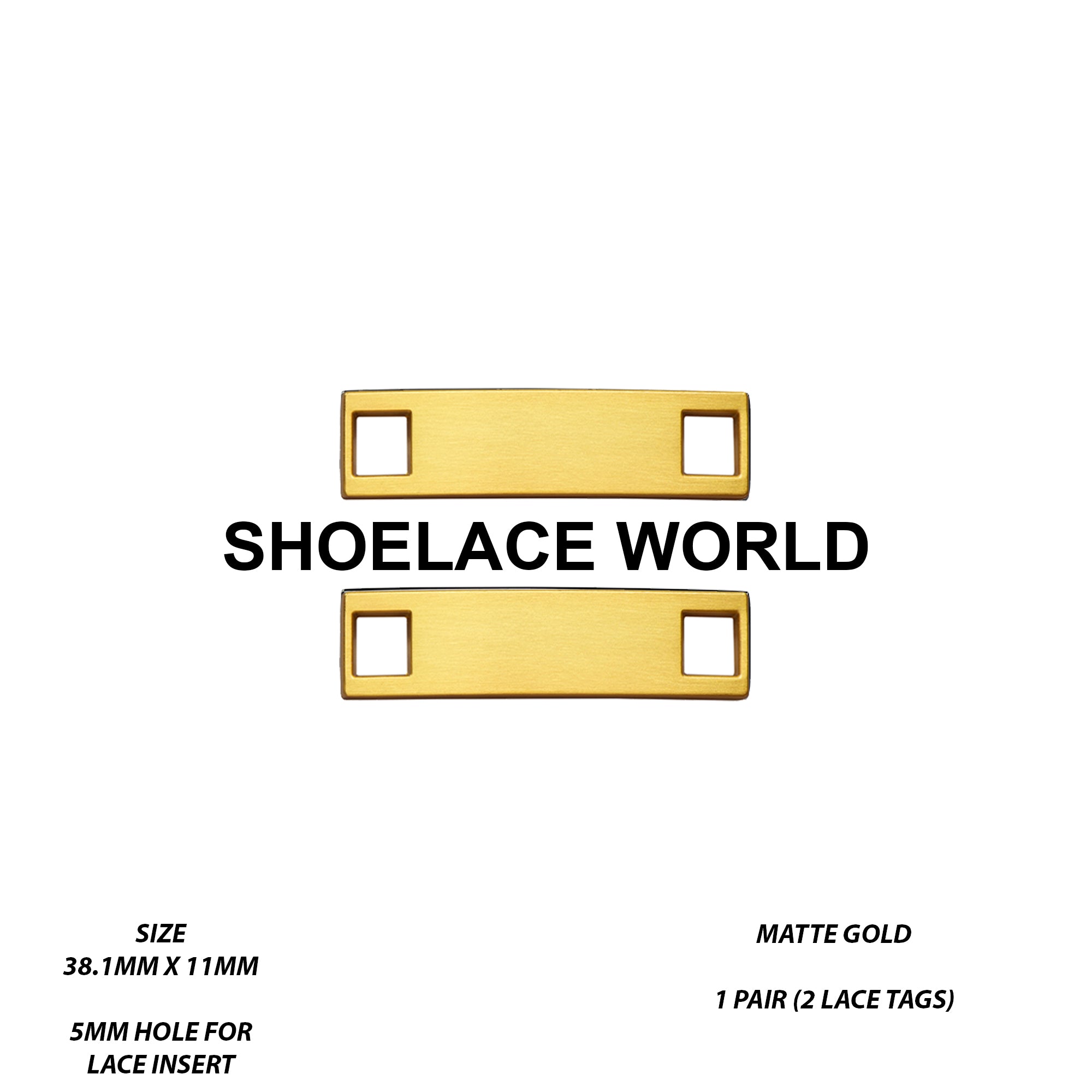 Metal Shoelace 1.5 Lace Tags
