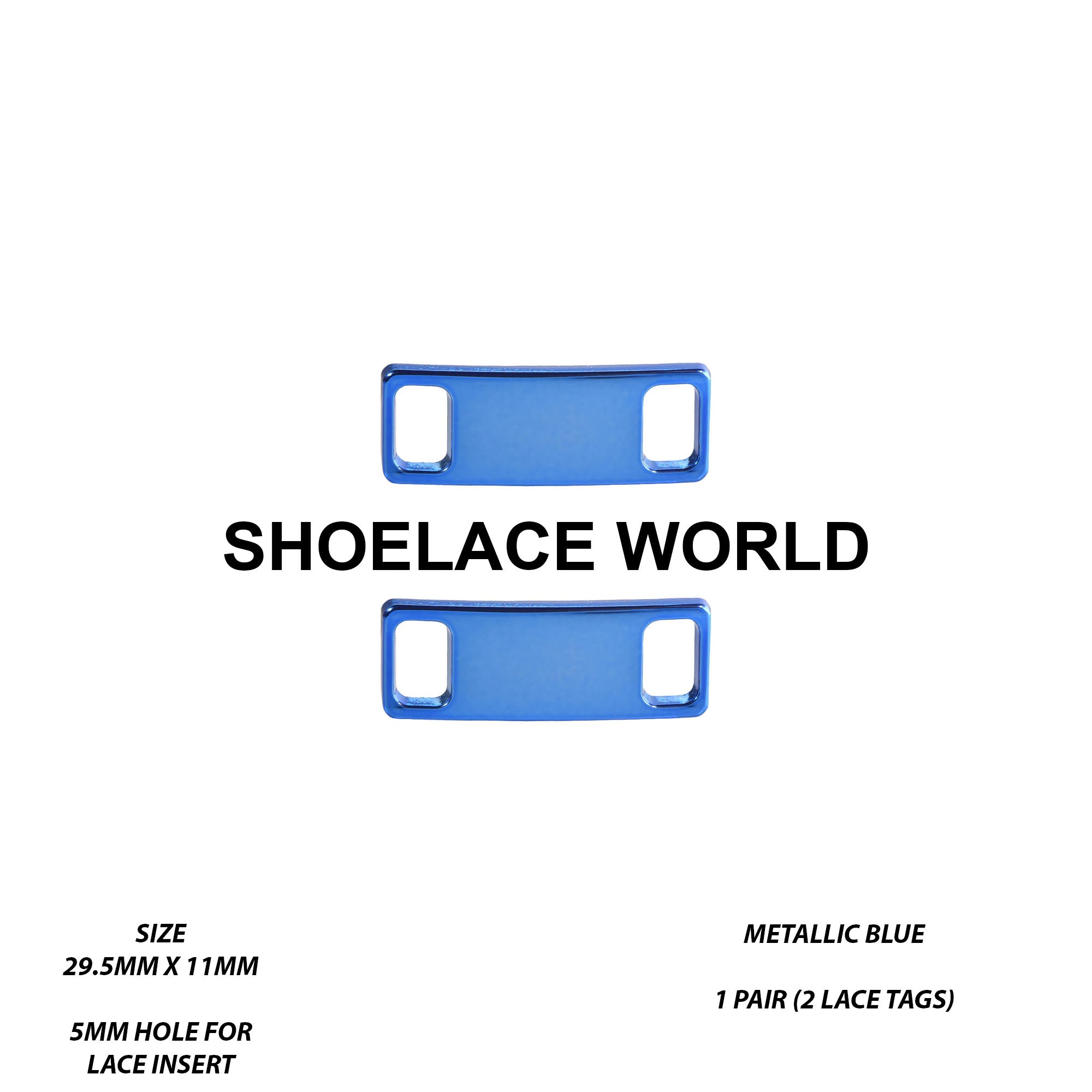 Metal Shoelace 1.25  Lace Tags