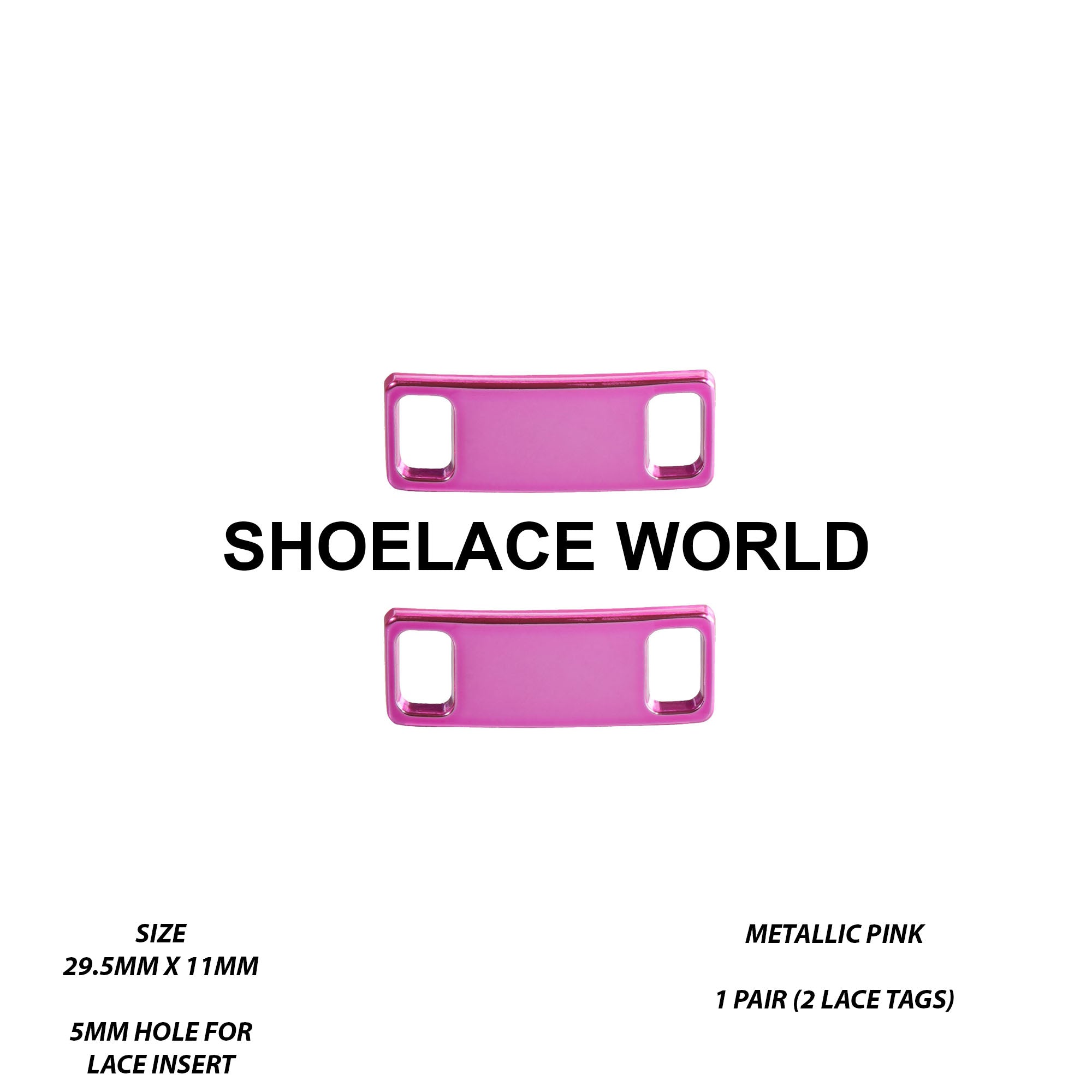 Metal Shoelace 1.25  Lace Tags