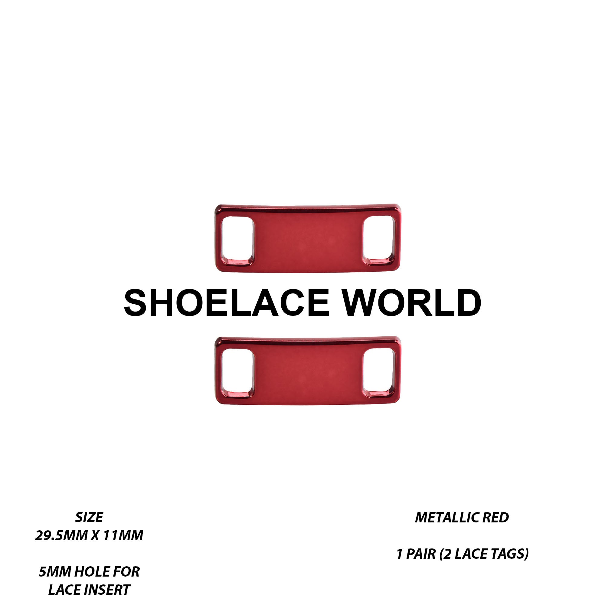Metal Shoelace 1.25  Lace Tags