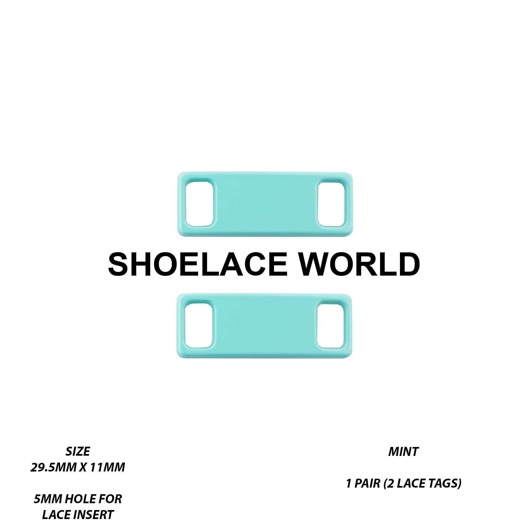 Metal Shoelace 1.25  Lace Tags