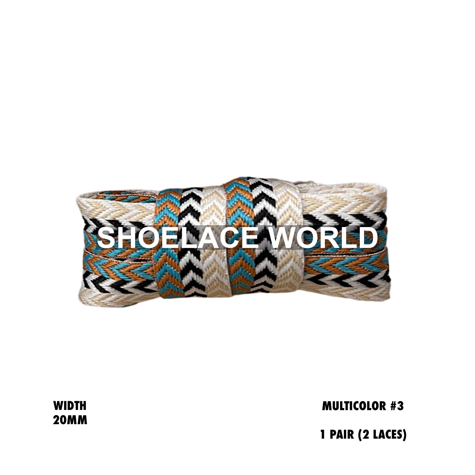 Premium Extra Wide W-Threaded Flat Shoelaces
