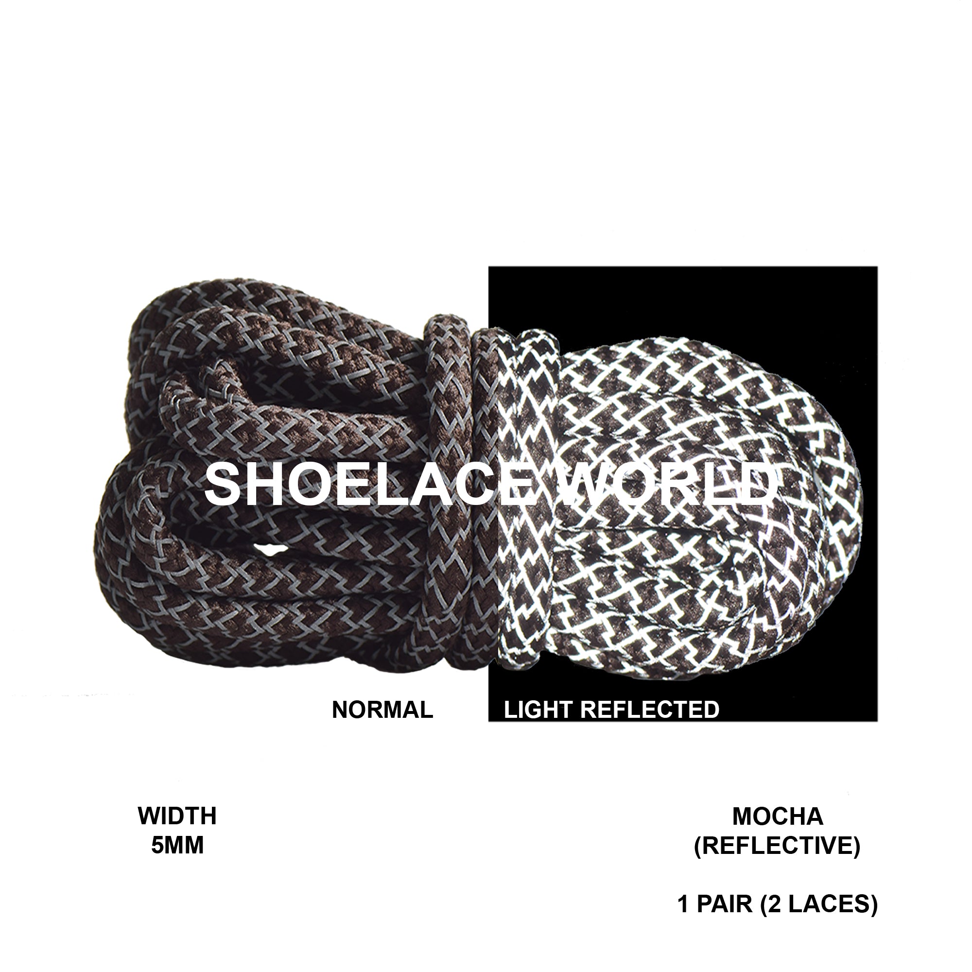 Reflective Rope Shoelaces