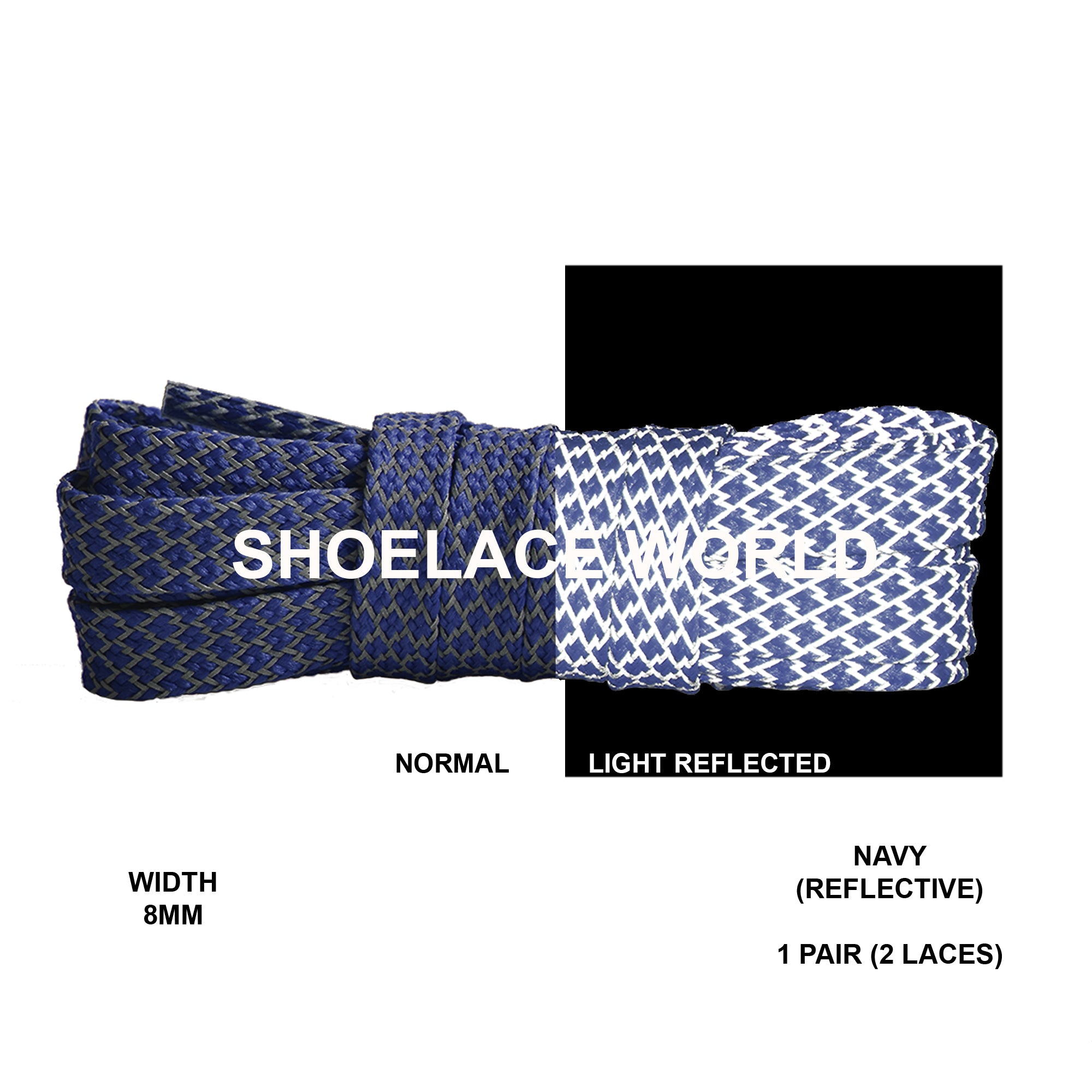 Flat Reflective Classic Shoelaces
