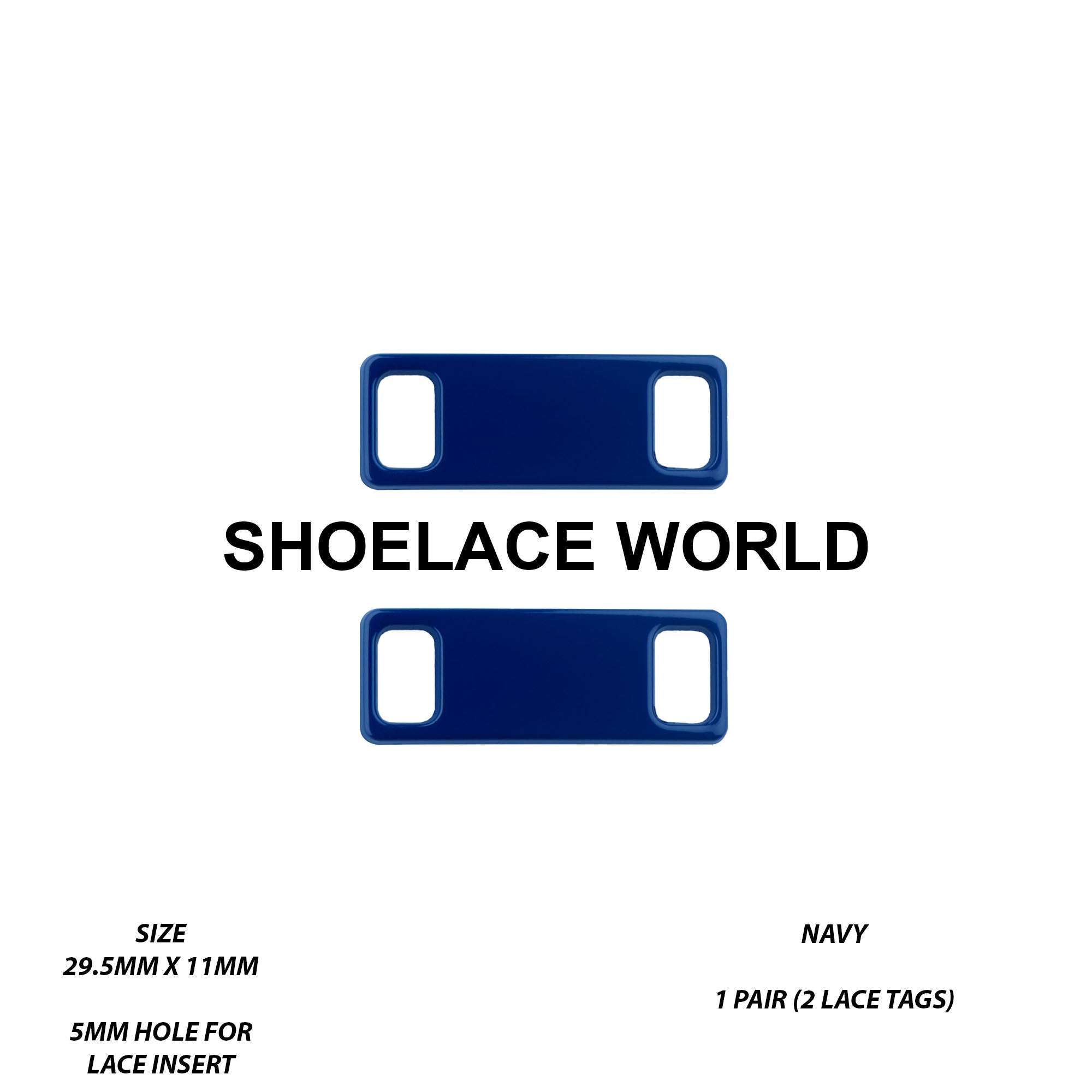 Metal Shoelace 1.25  Lace Tags