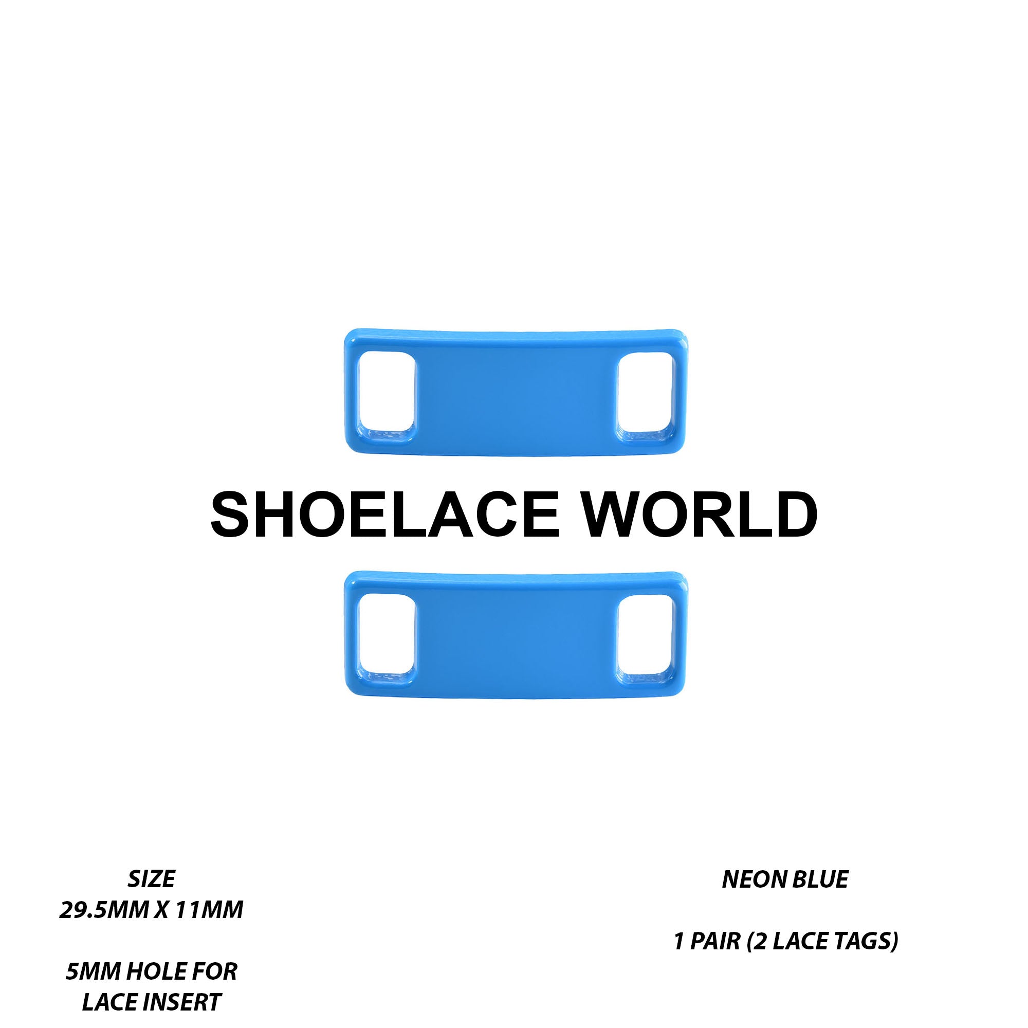 Metal Shoelace 1.25  Lace Tags