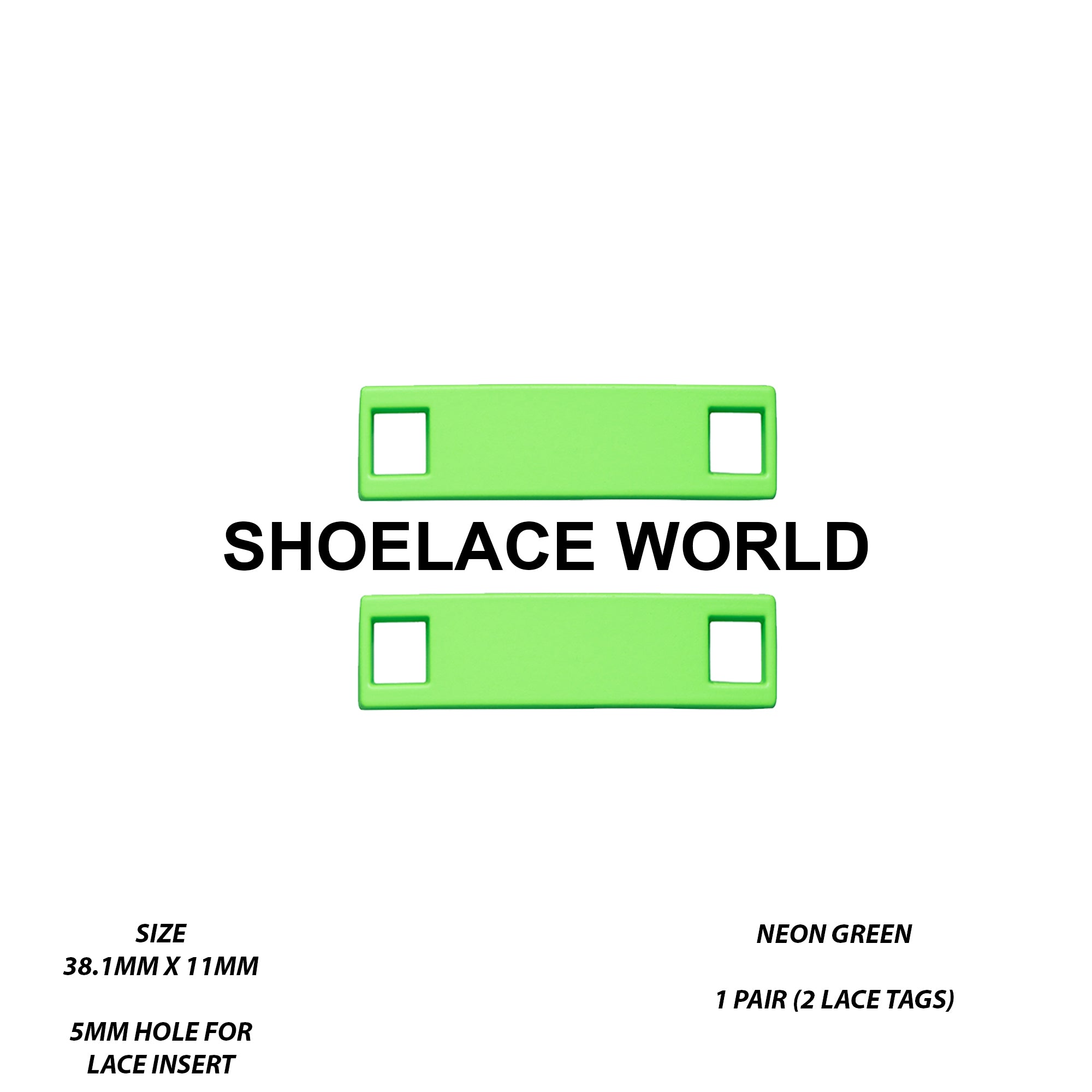 Metal Shoelace 1.5 Lace Tags