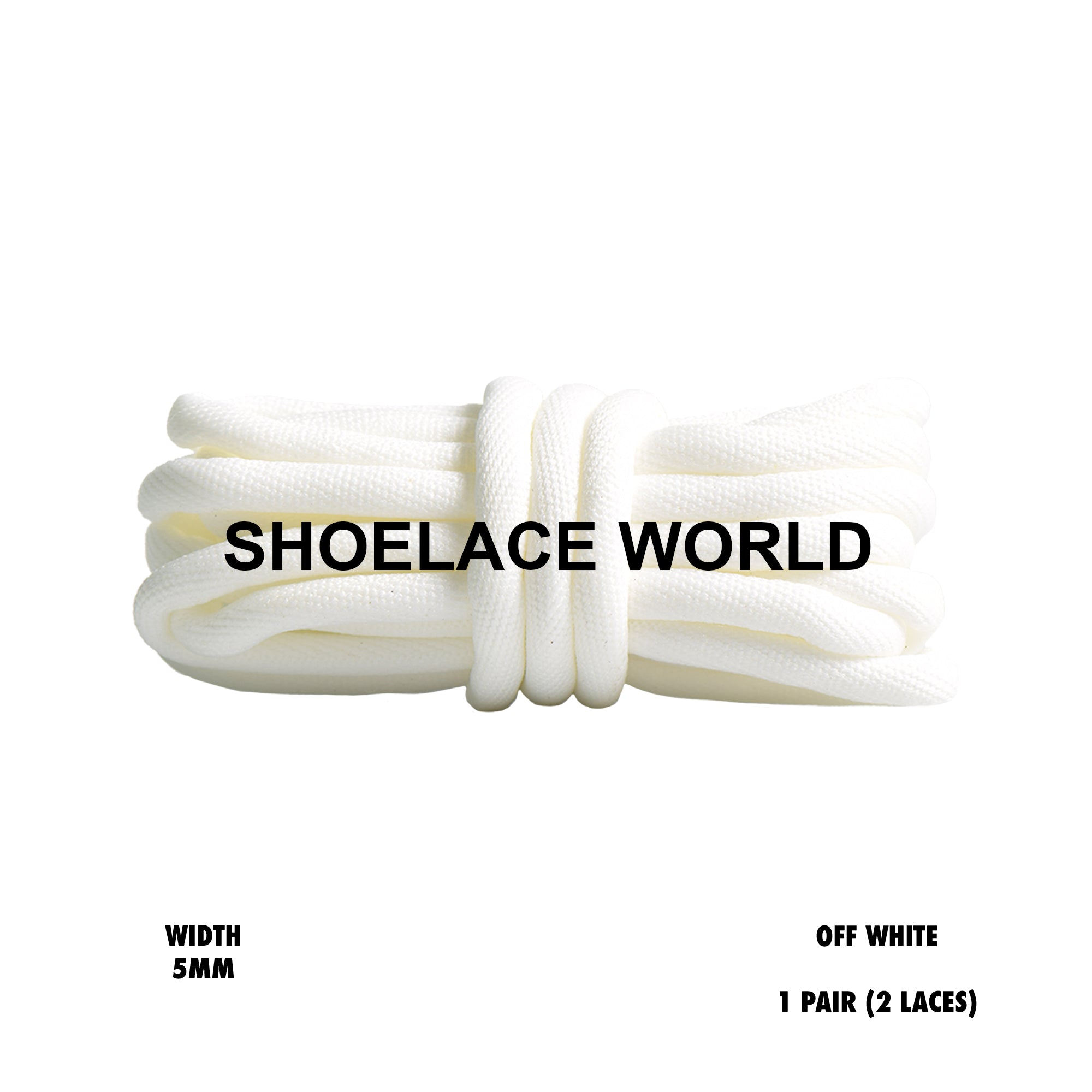 Tubular Soft Round Shoelaces