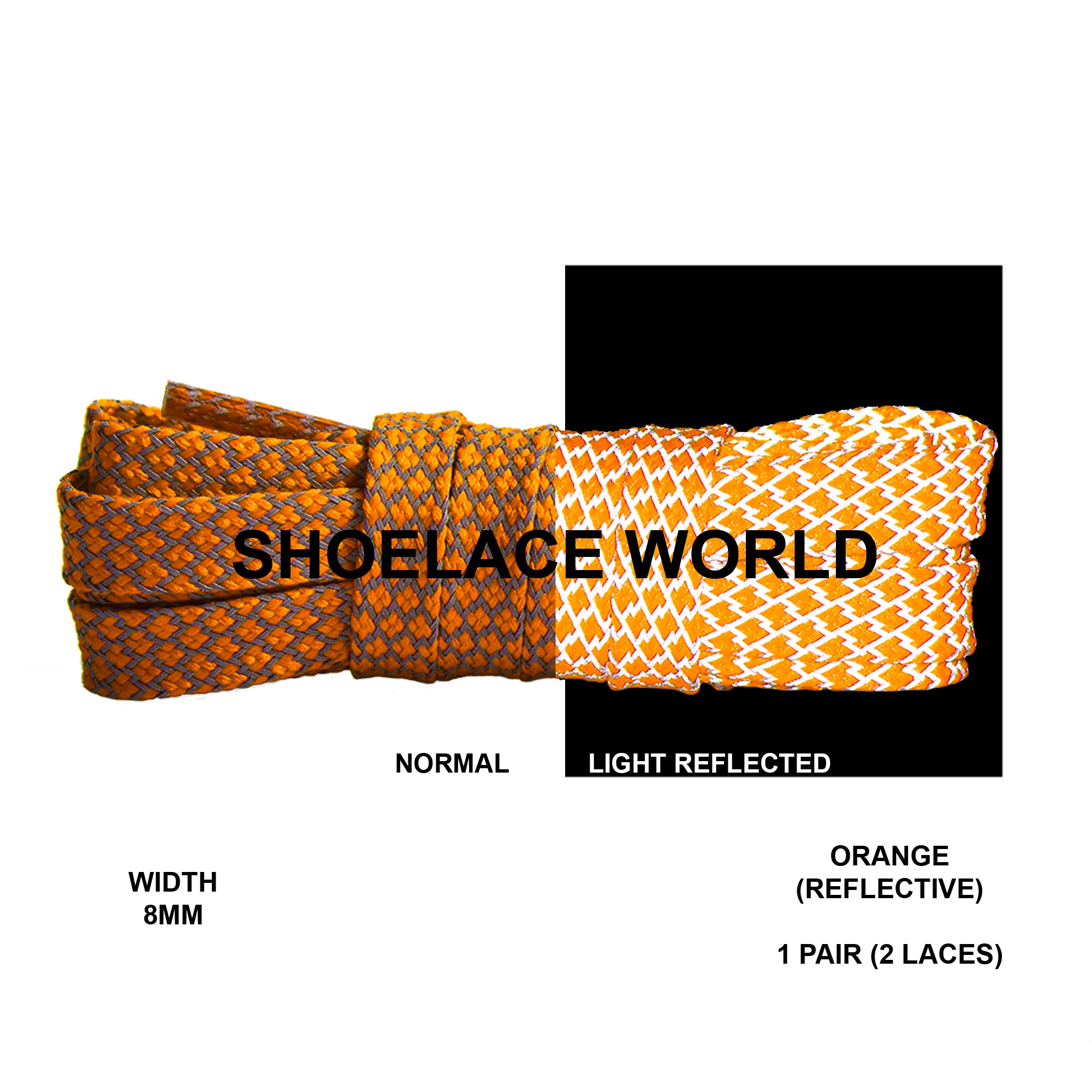 Flat Reflective Classic Shoelaces