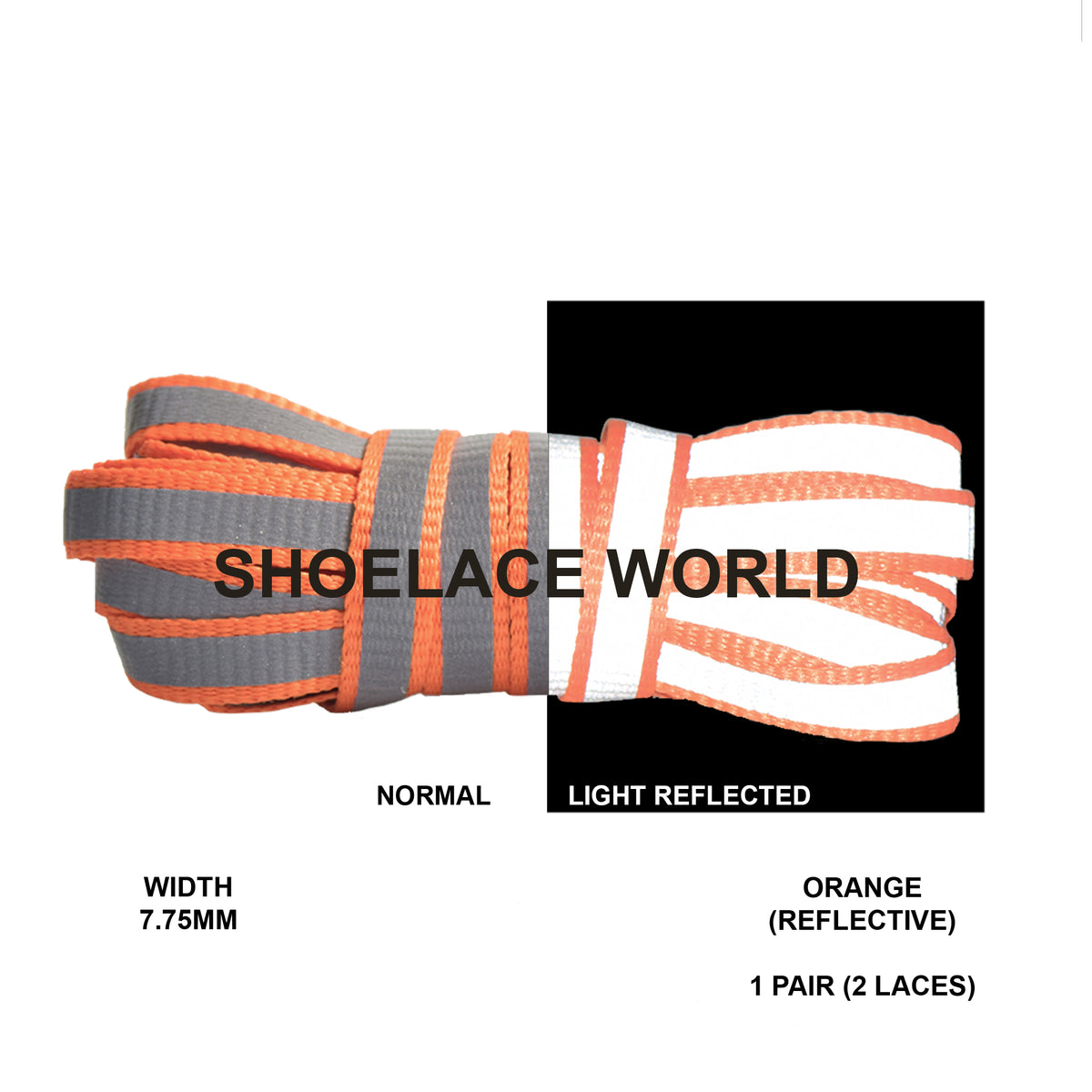 Flat Reflective Strip – Shoelace World