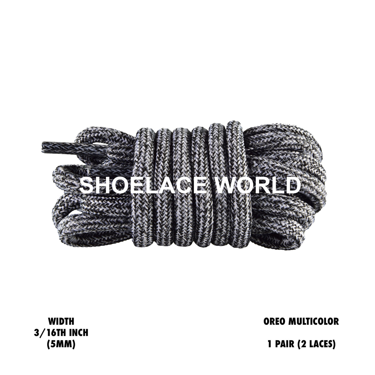 Multicolor rope Shoelaces – Shoelace World