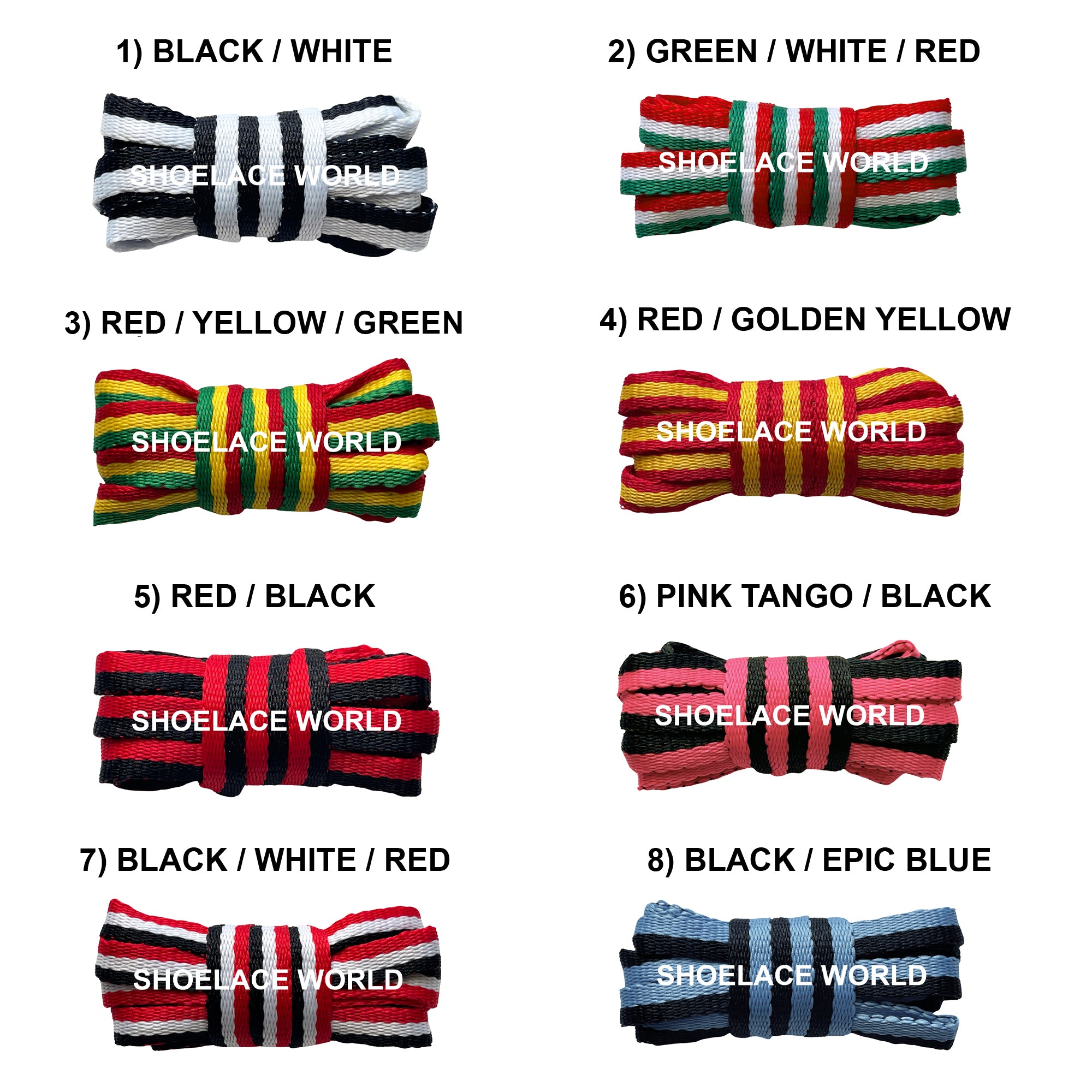 LTD Multicolor Flat Shoelaces