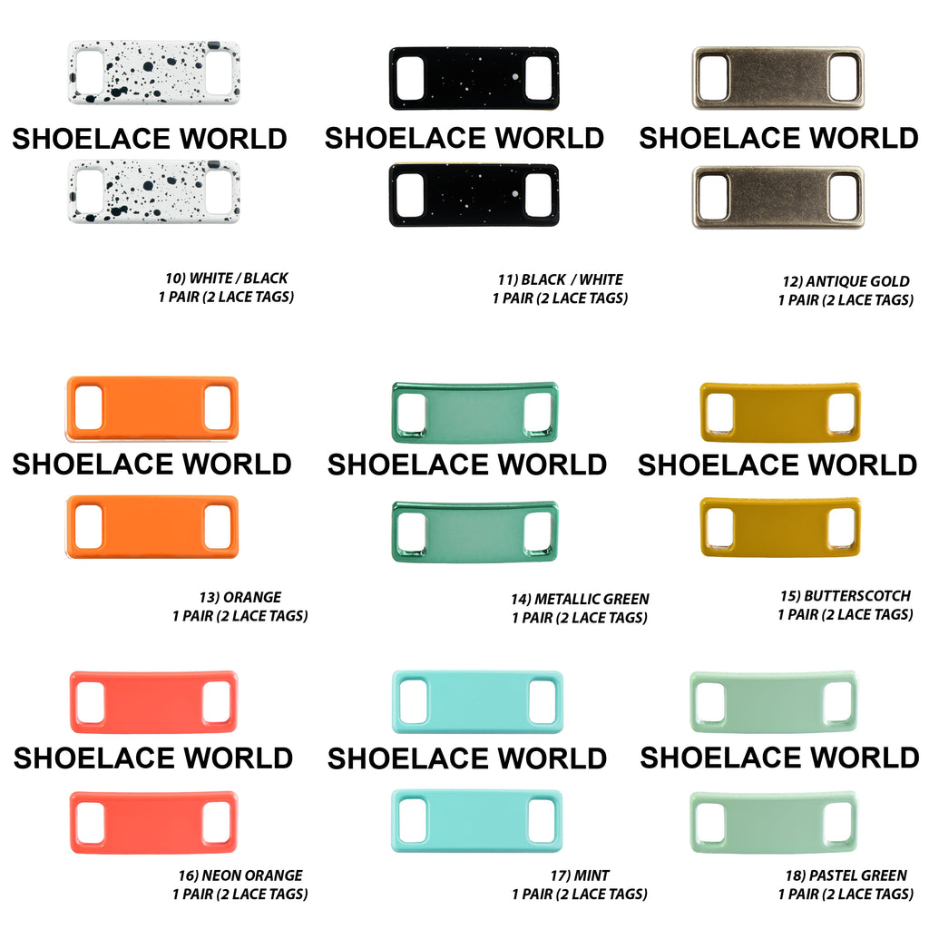Metal Shoelace 1.25  Lace Tags