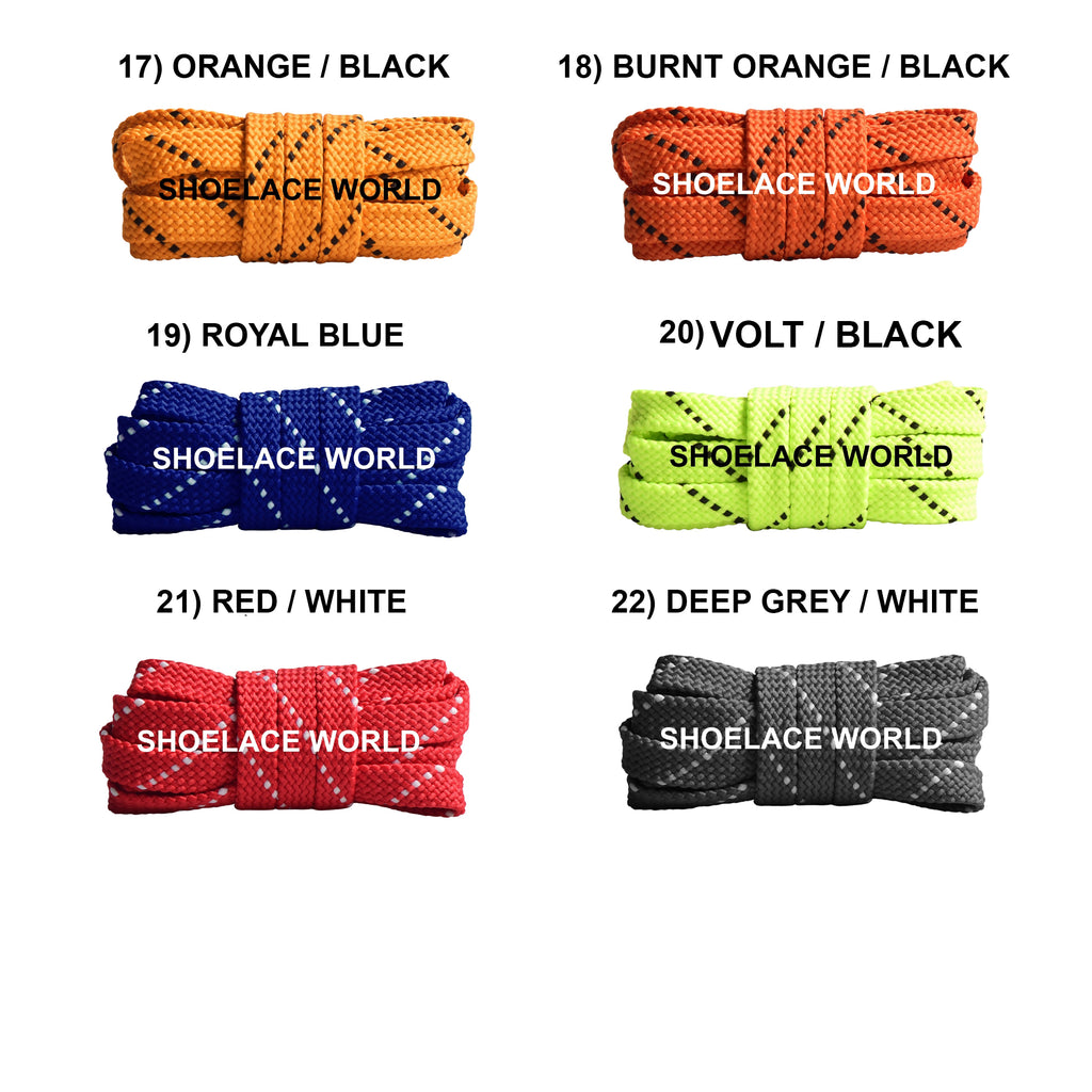 Pattern Double Threaded Flat Shoelaces