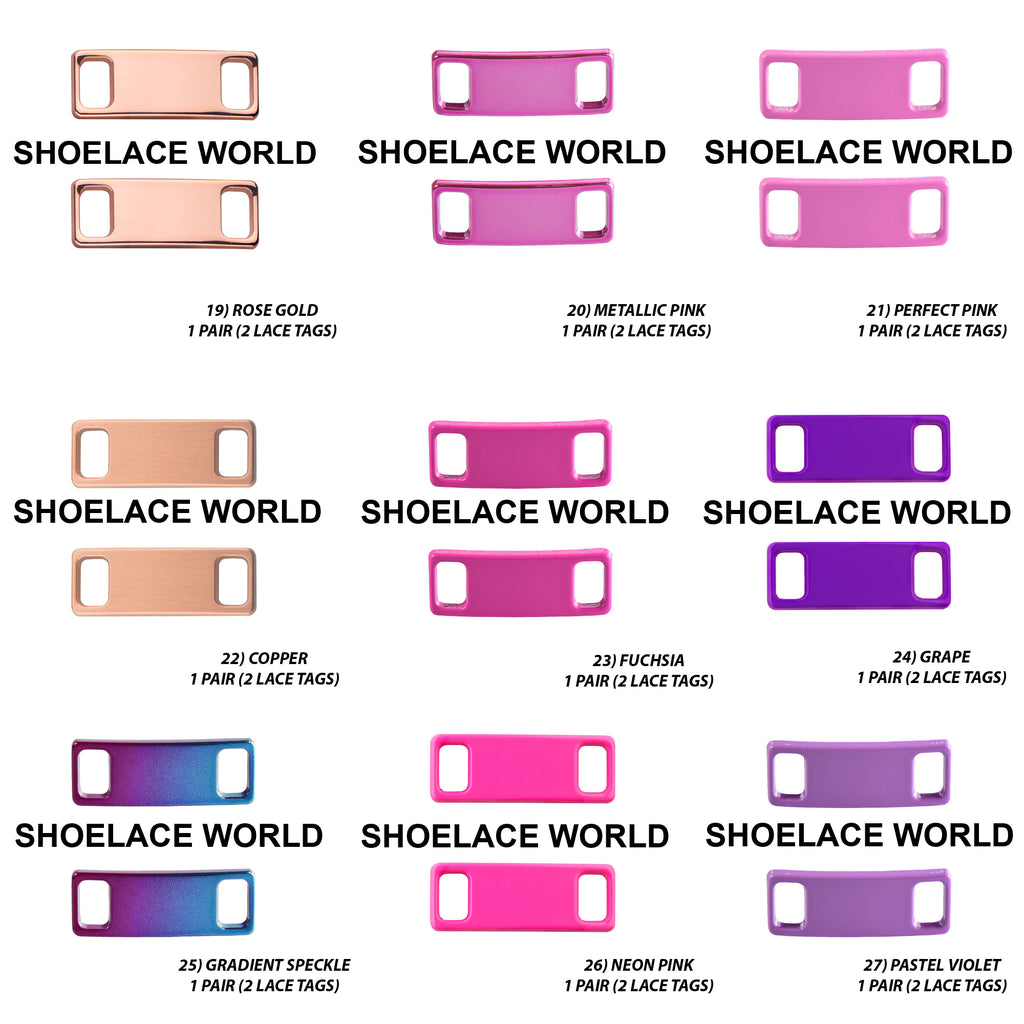 Metal Shoelace 1.25  Lace Tags