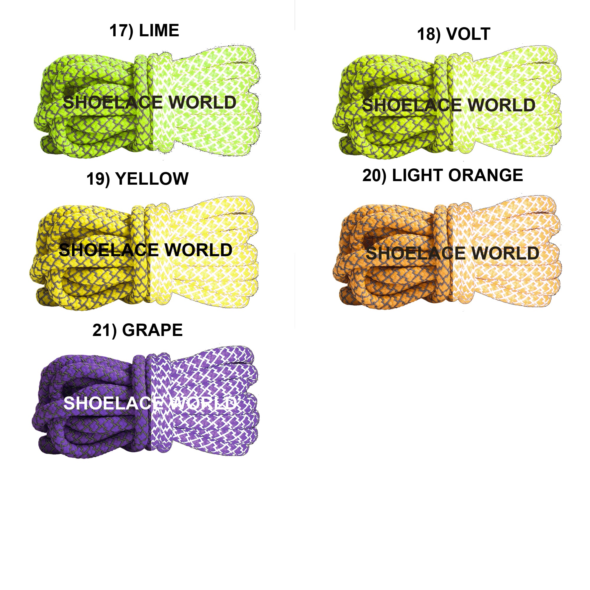 Reflective Rope Shoelaces