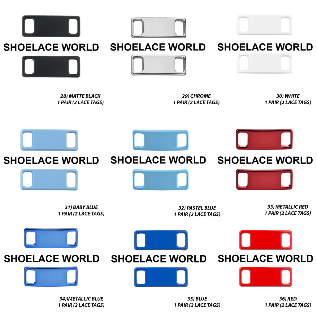 Metal Shoelace 1.25  Lace Tags