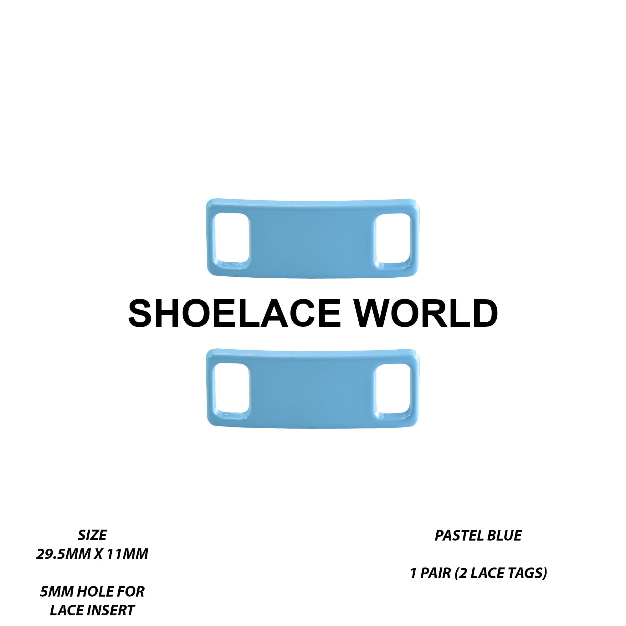 Metal Shoelace 1.25  Lace Tags