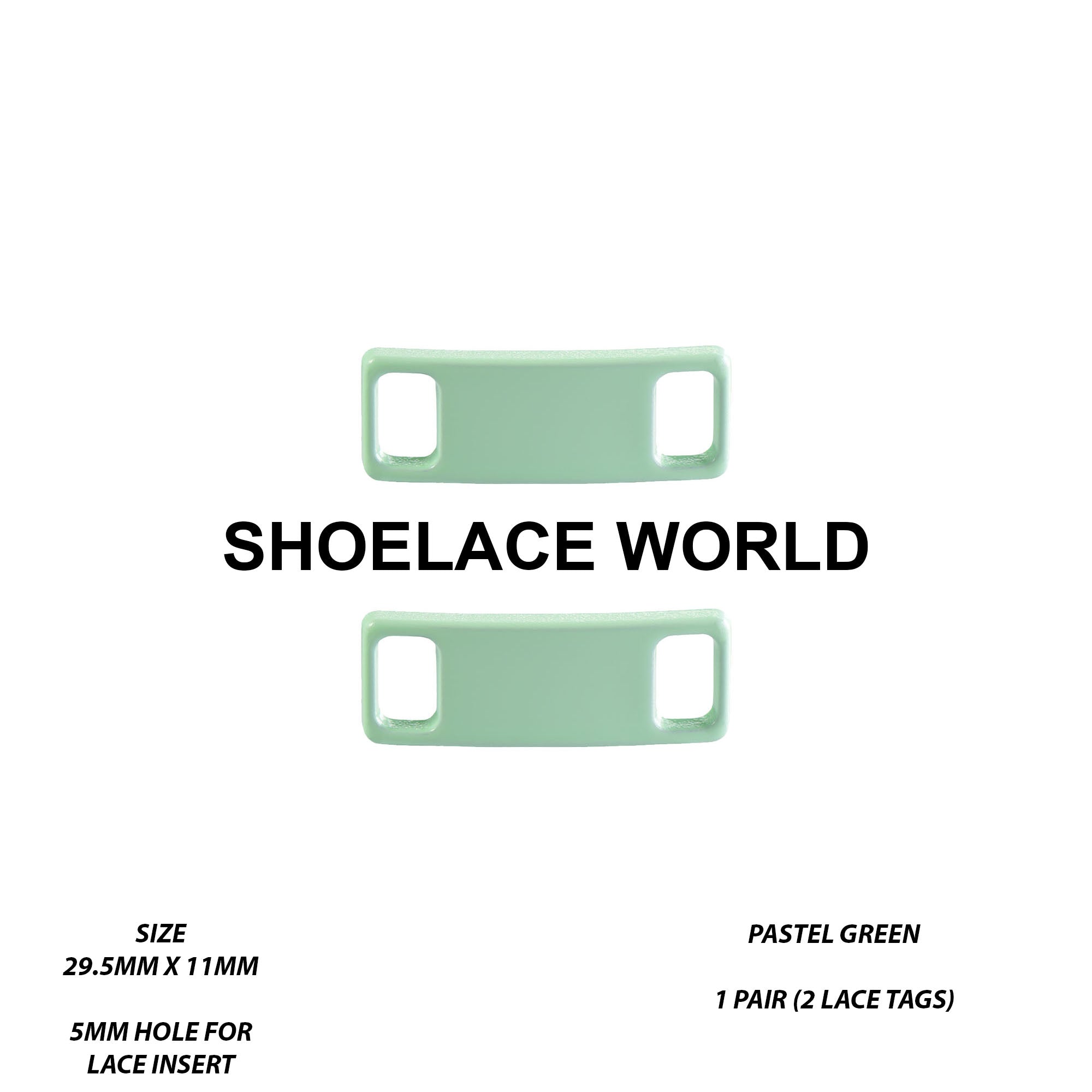 Metal Shoelace 1.25  Lace Tags