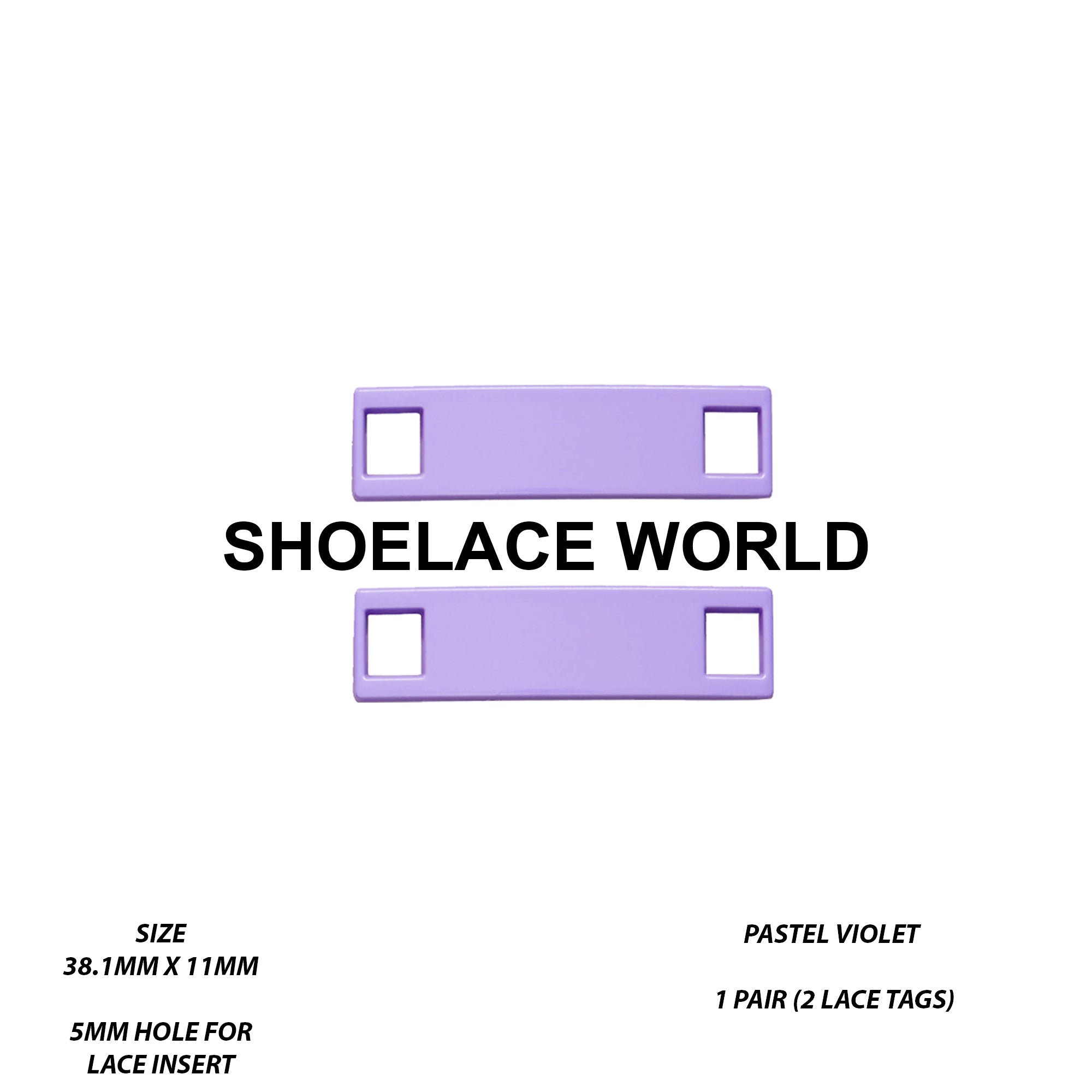 Metal Shoelace 1.5 Lace Tags
