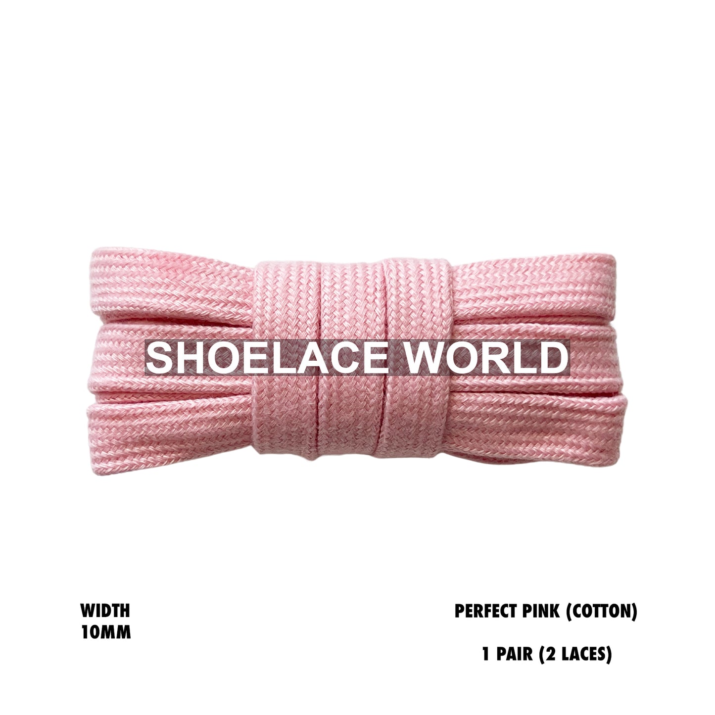 Wide Cotton Flat Shoelaces