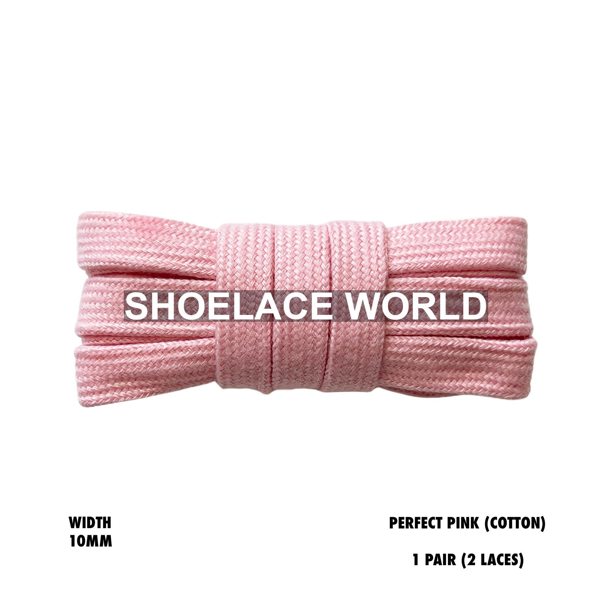 Wide Cotton Flat Shoelaces