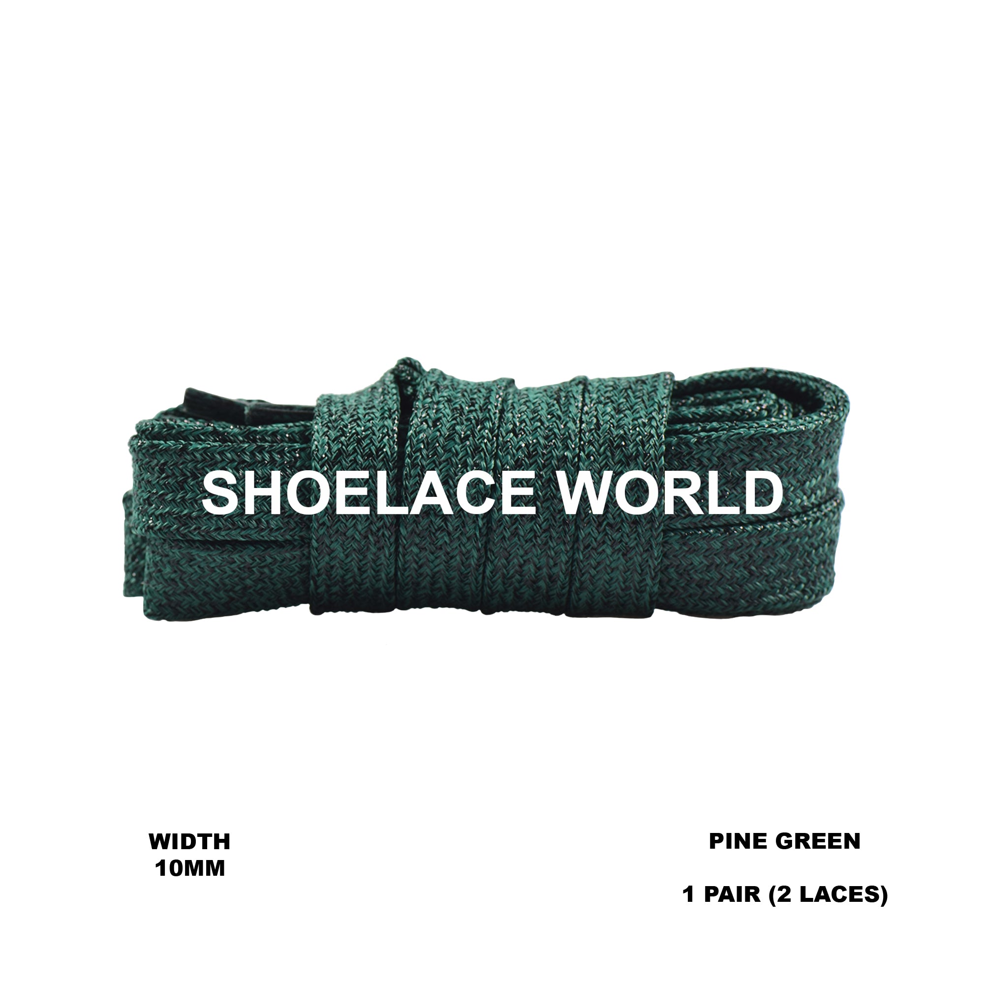 Wide Glitter Flat Shoelaces