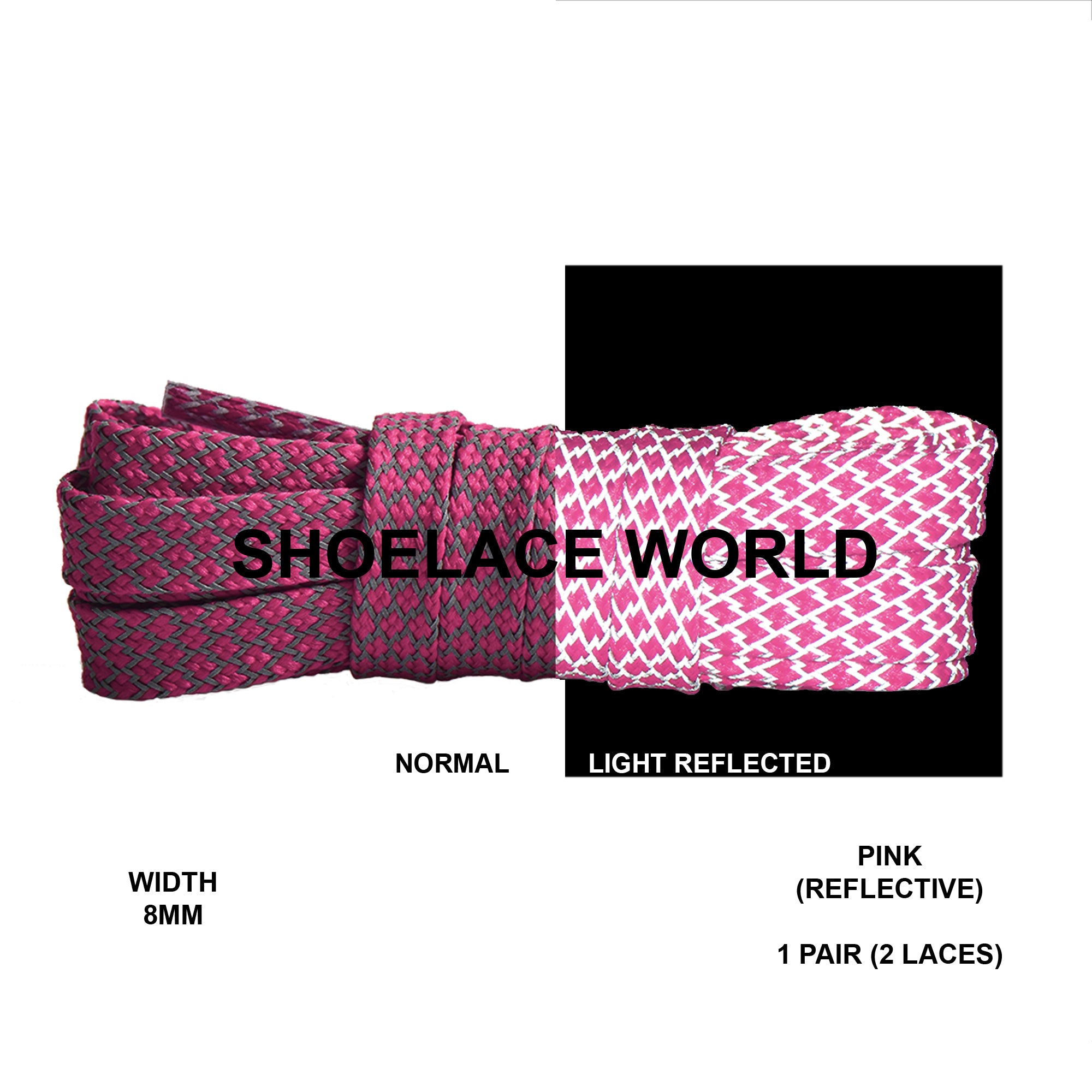 Flat Reflective Classic Shoelaces