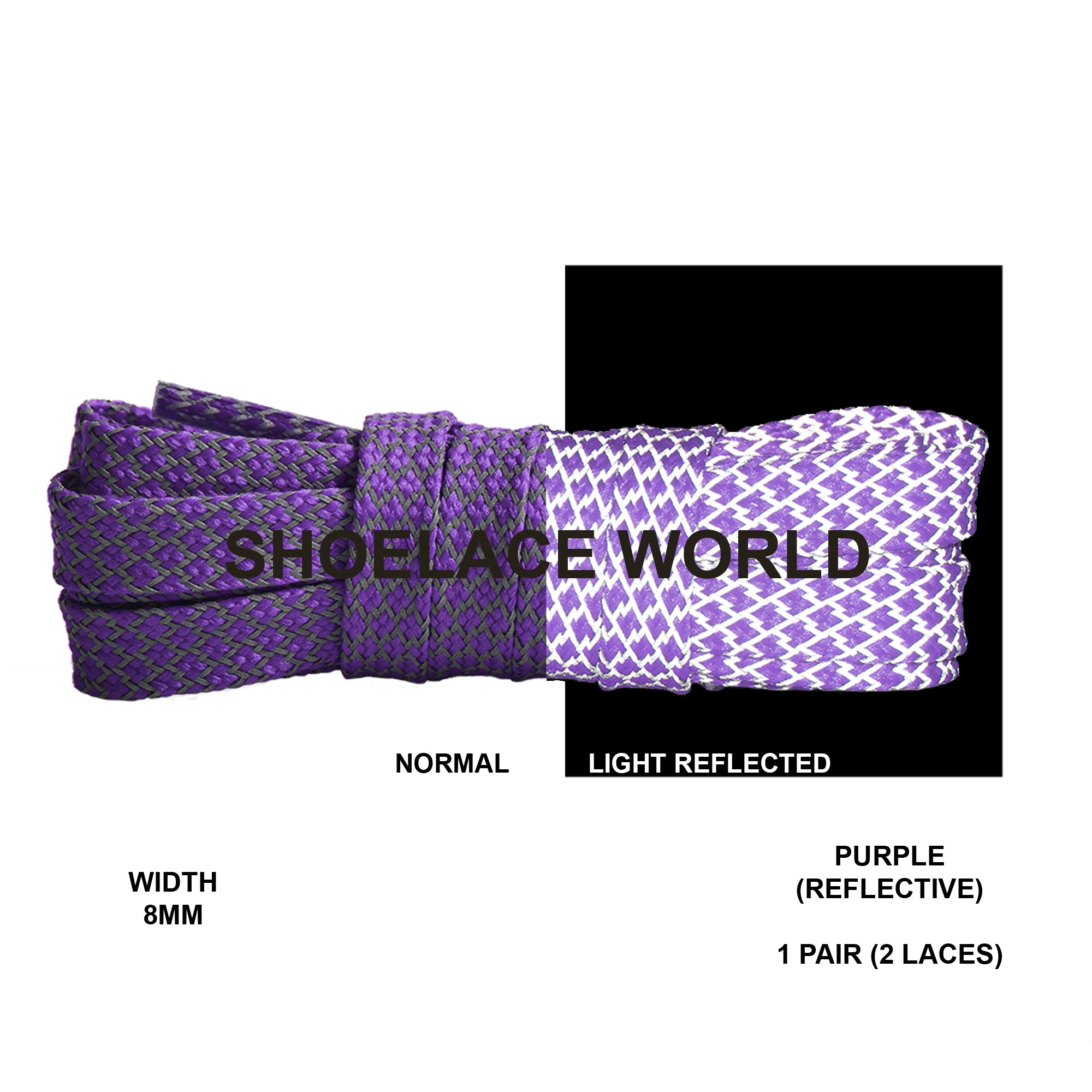 Flat Reflective Classic Shoelaces