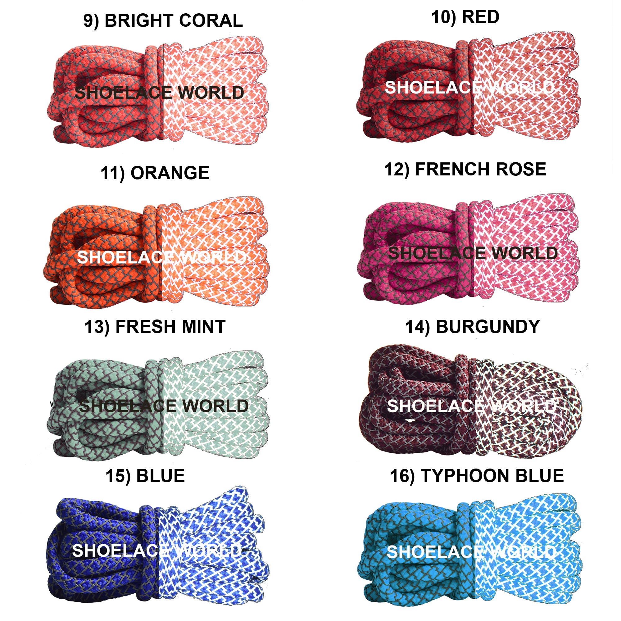 Reflective Rope Shoelaces