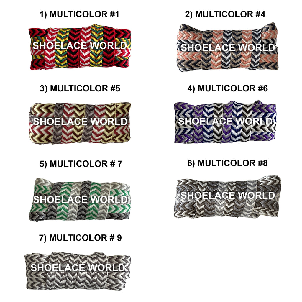 Premium Wide W-Threaded Flat Shoelaces
