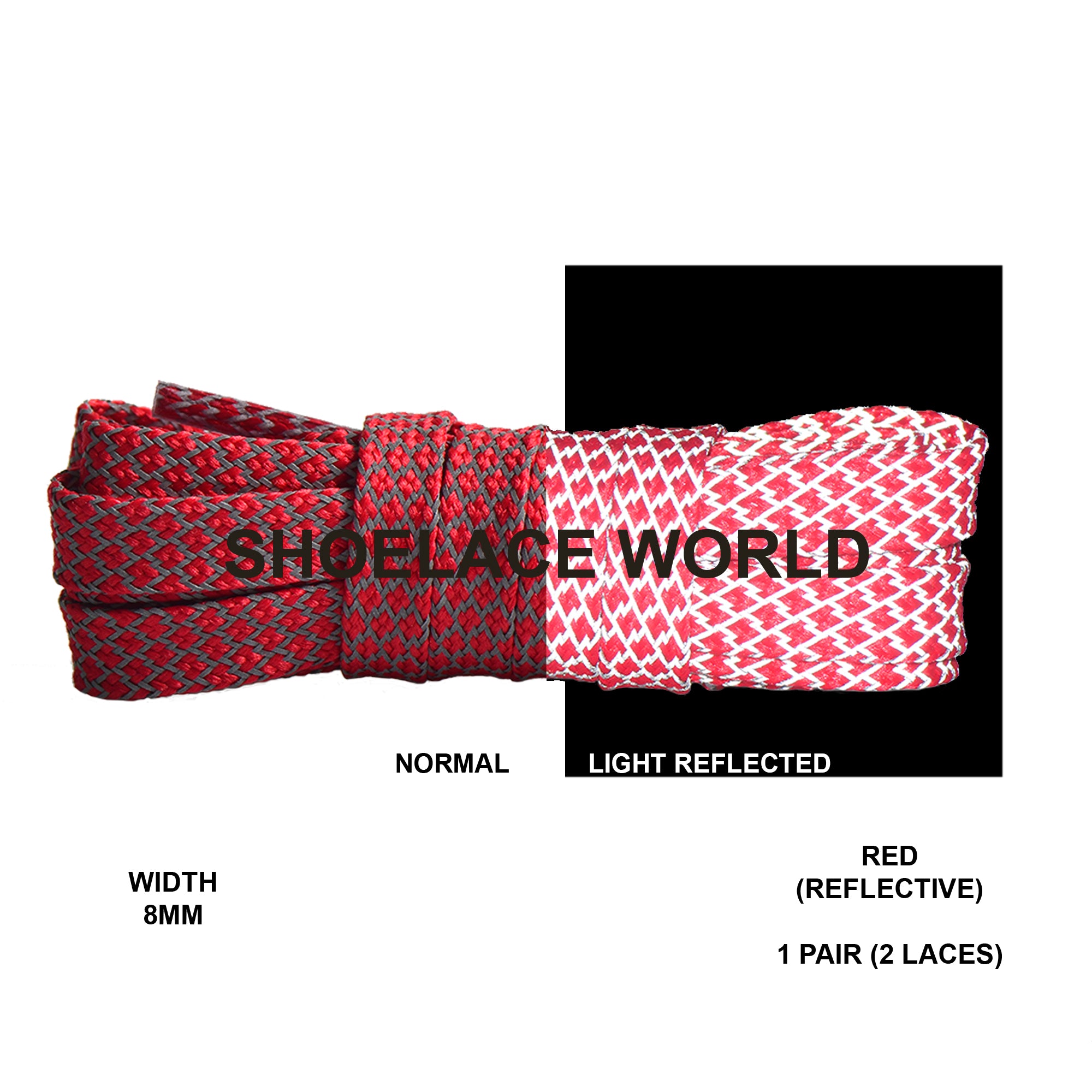 Flat Reflective Classic Shoelaces