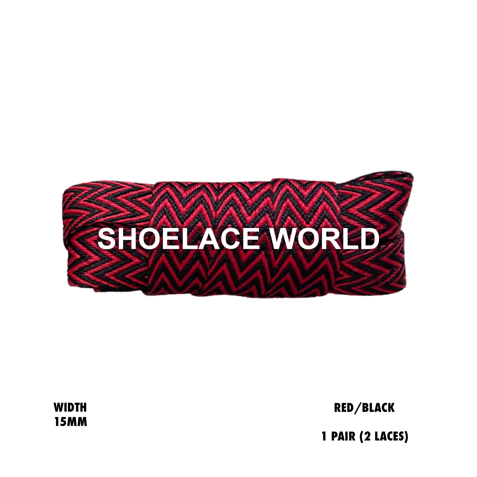 Flat W-Threaded Pattern Shoelaces