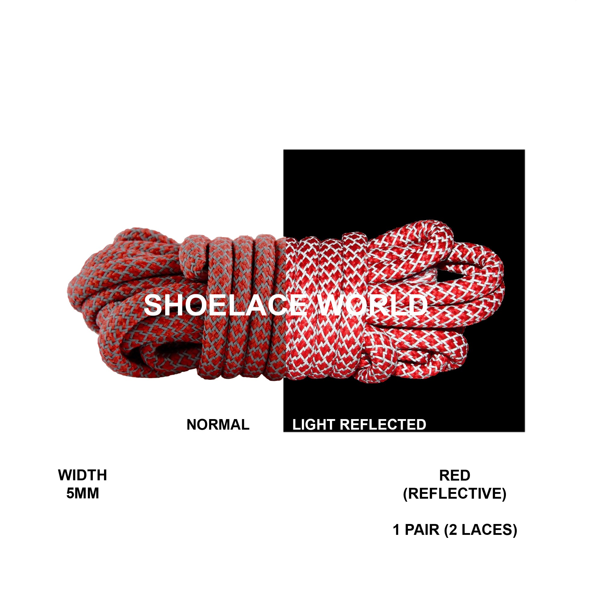 Rope Classic Reflective Shoelaces