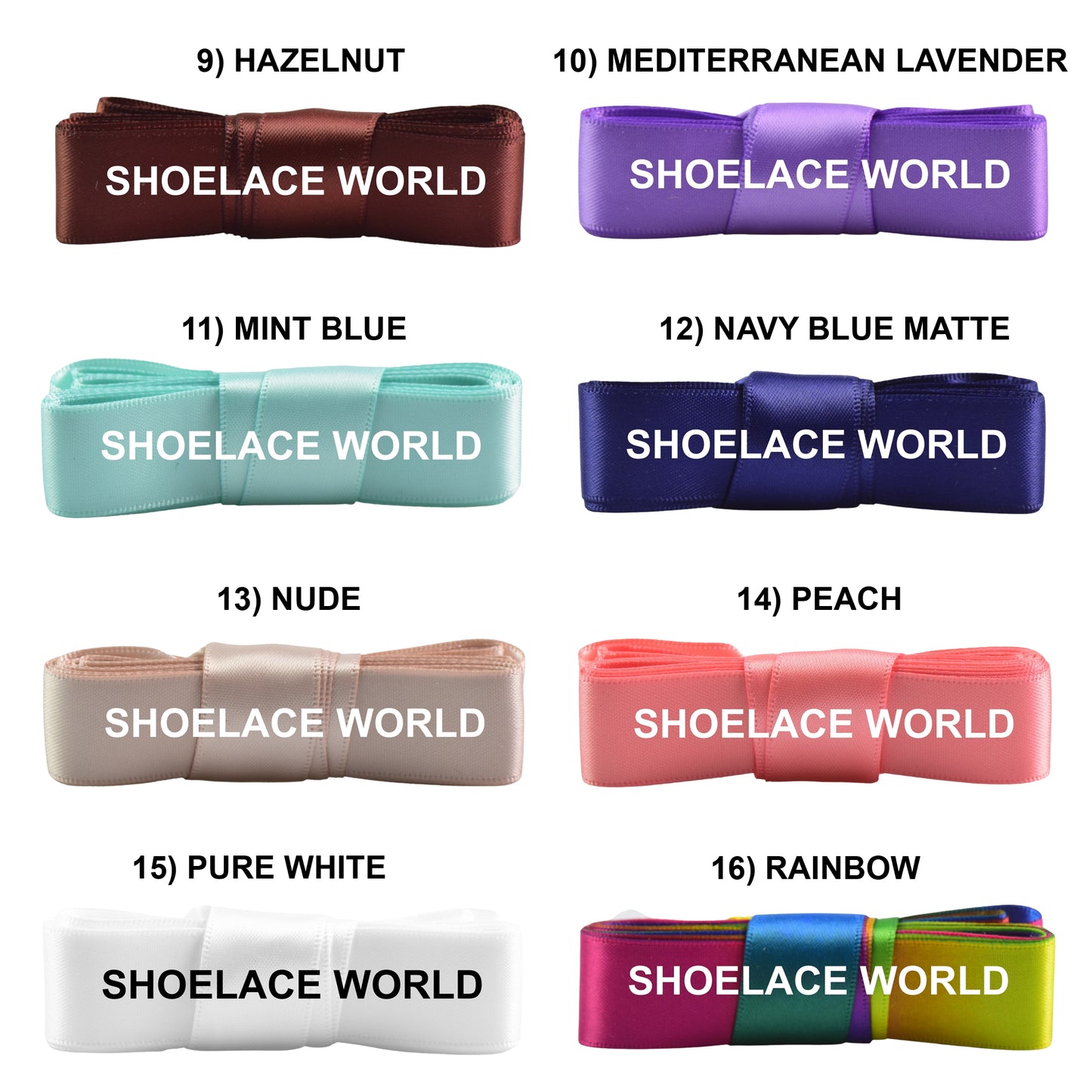 Ribbon Satin Flat Shoelaces