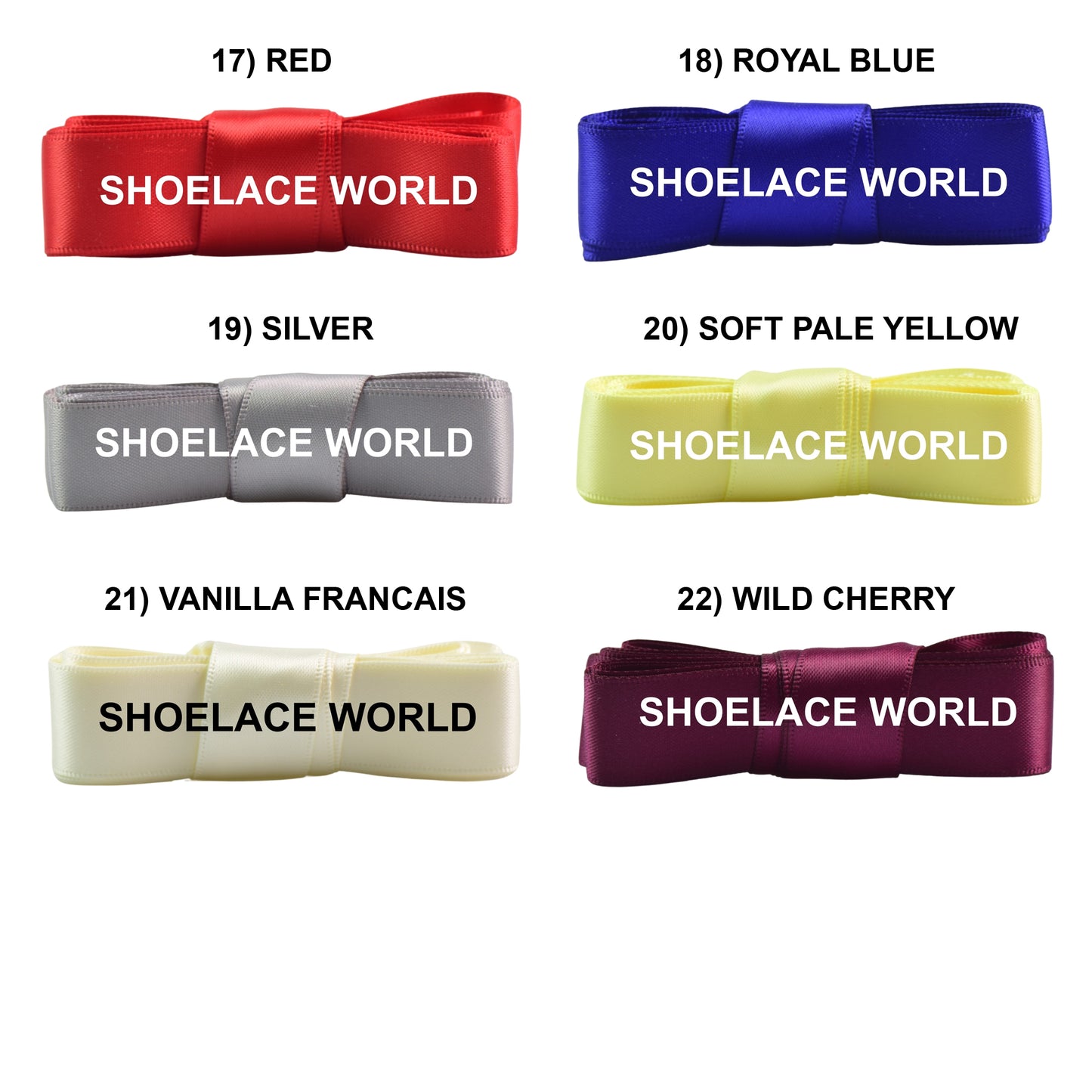 Ribbon Satin Flat Shoelaces