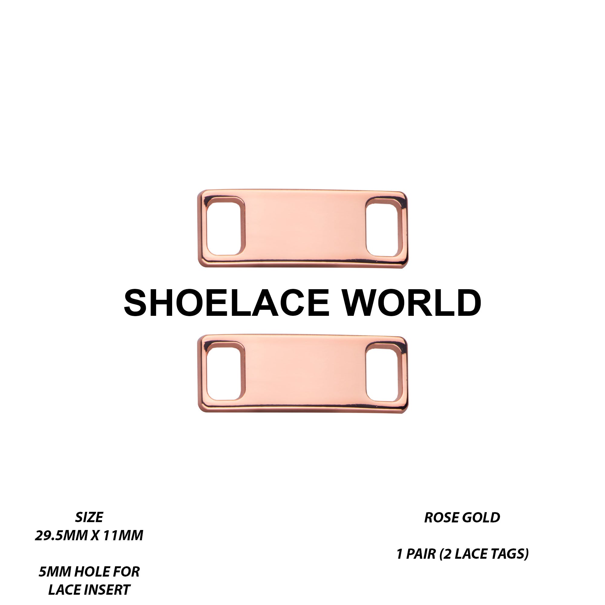 Metal Shoelace 1.25  Lace Tags