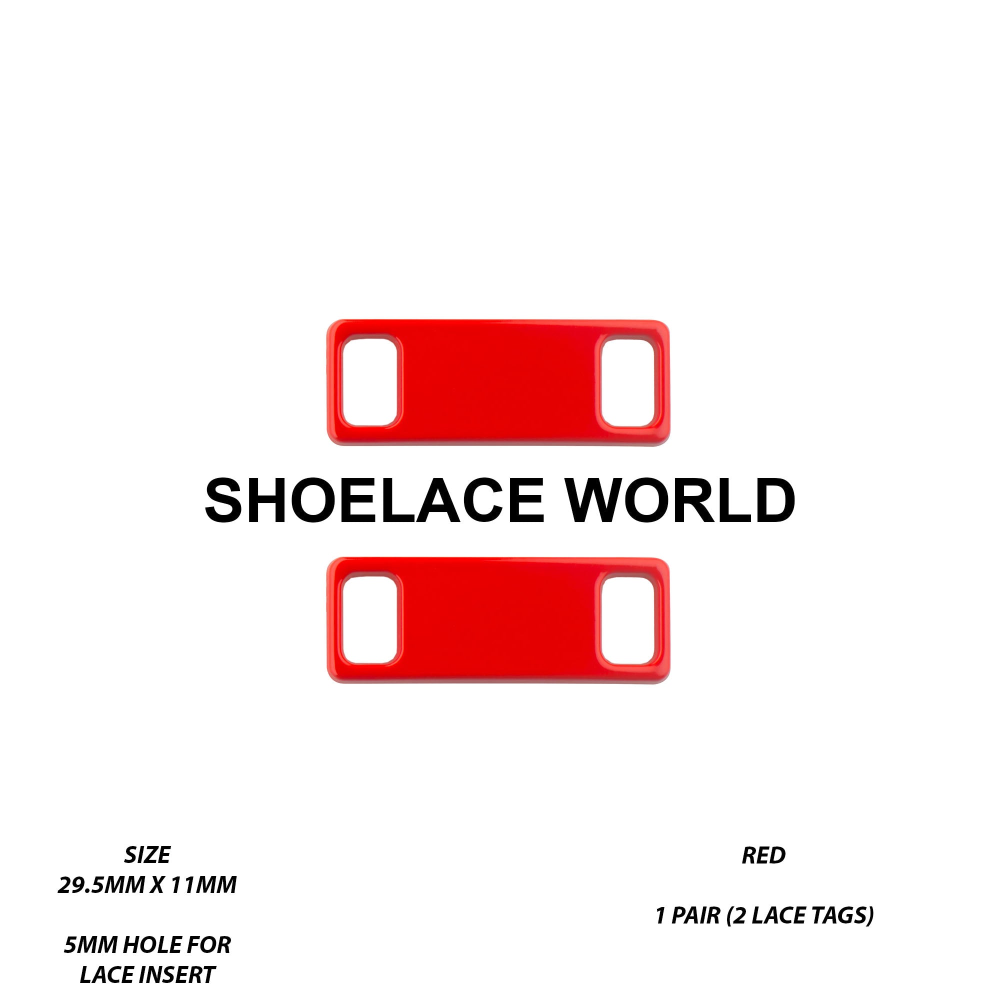 Metal Shoelace 1.25  Lace Tags